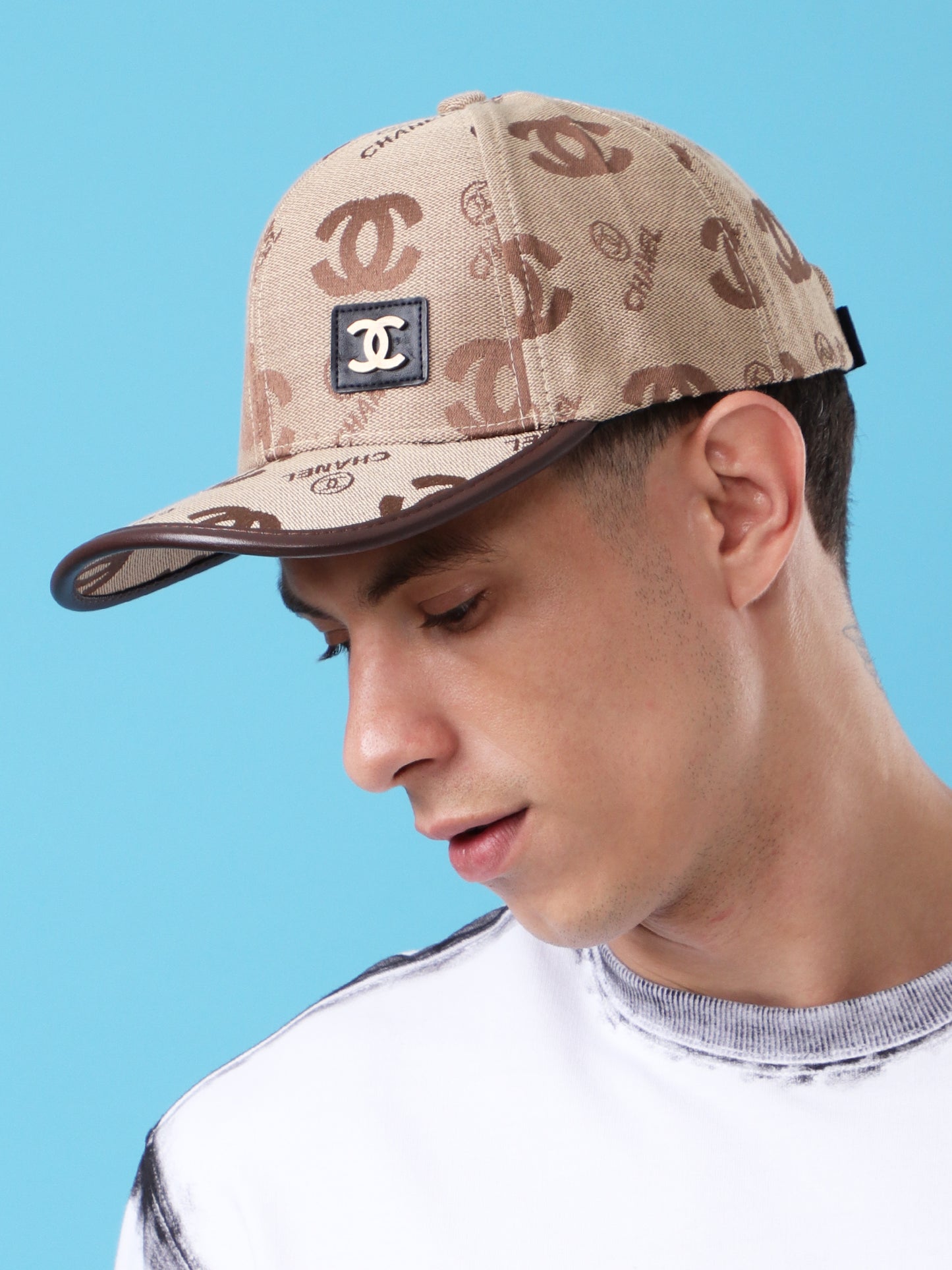 Designer-Inspired CC Monogram Baseball Cap