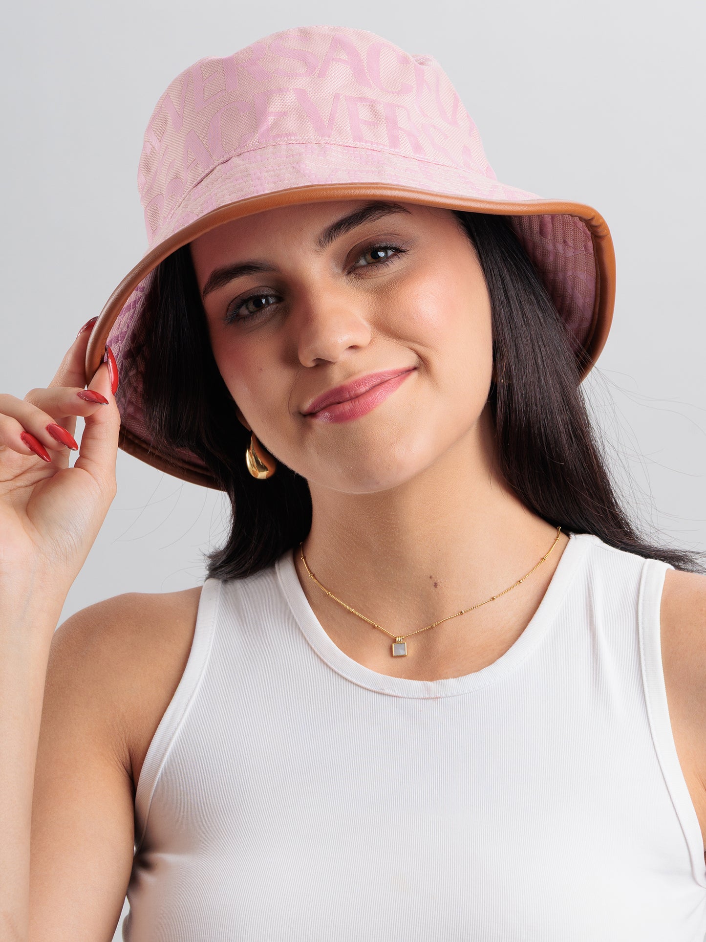 Blush Monogram Bucket Hat