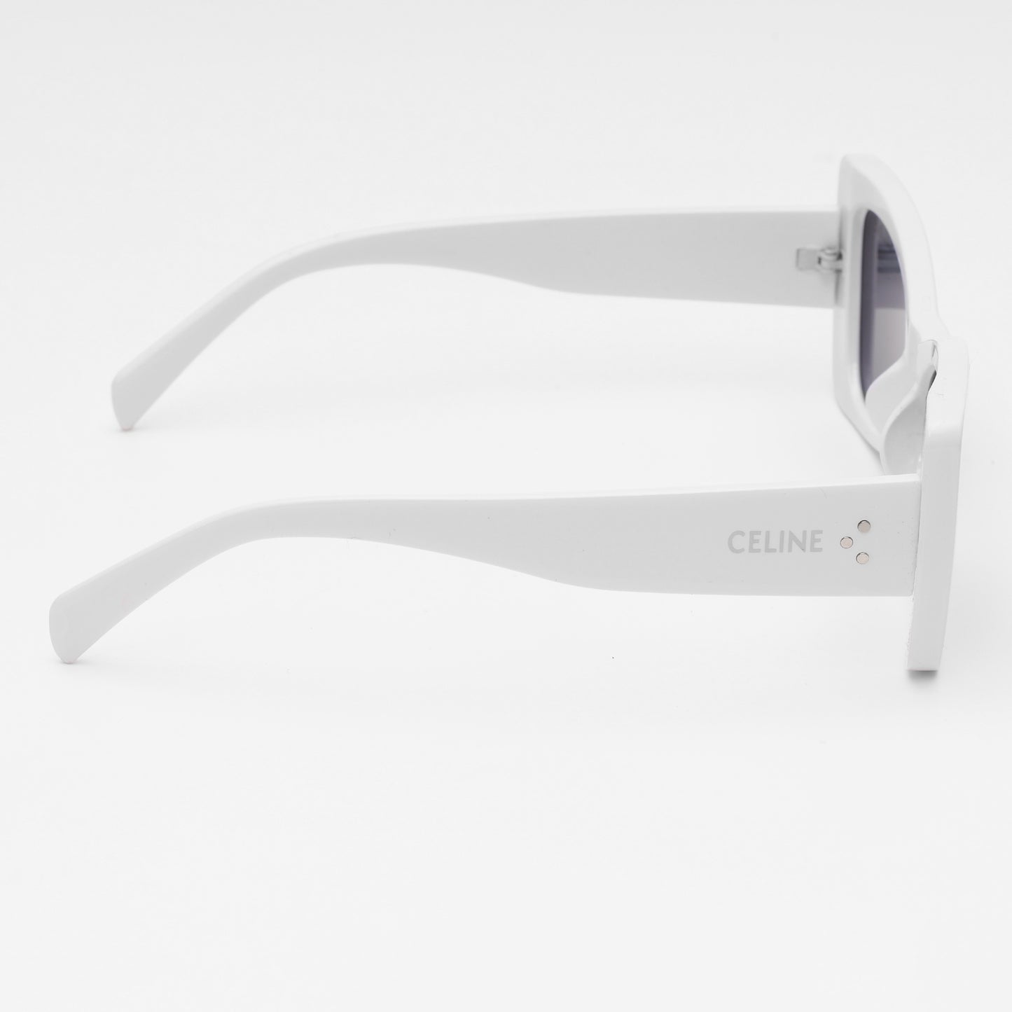 Celine Oversized White Cat-Eye Sunglasses