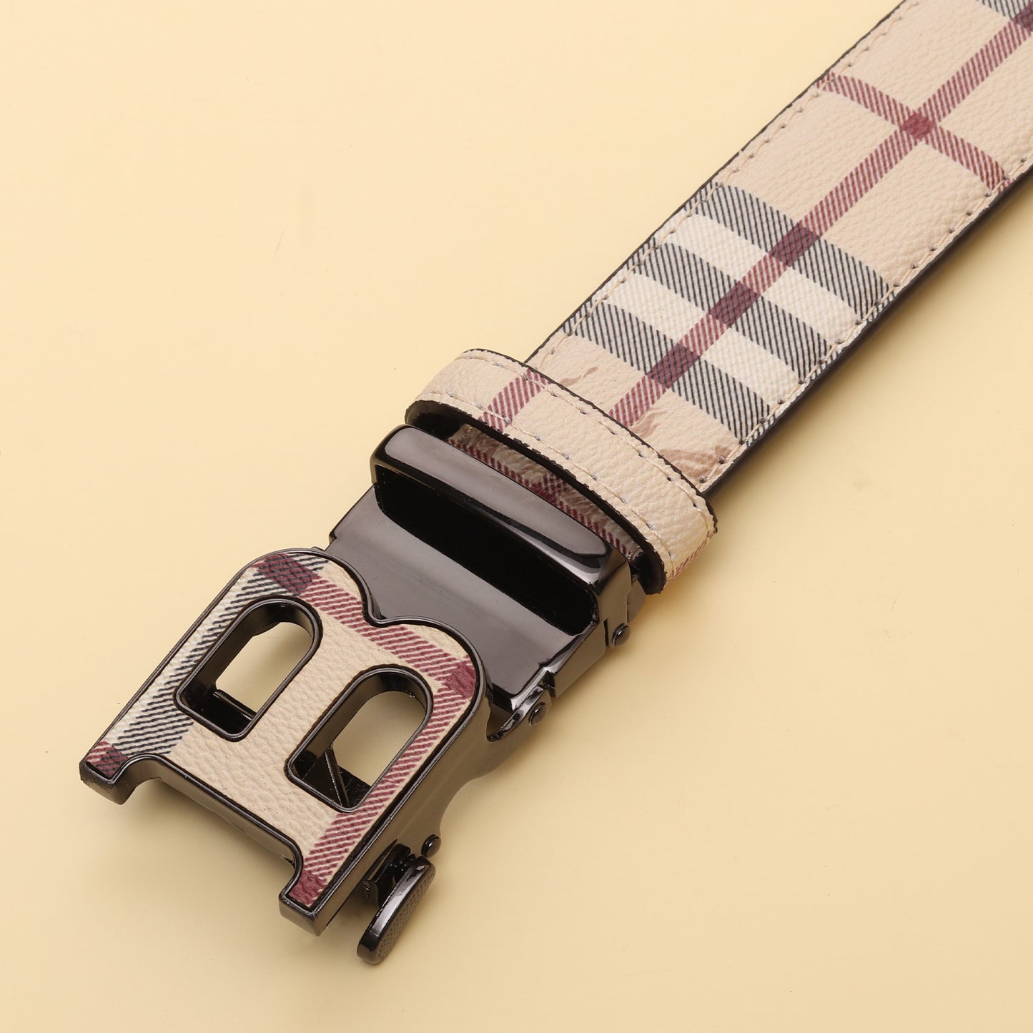 Check B Buckle Belt