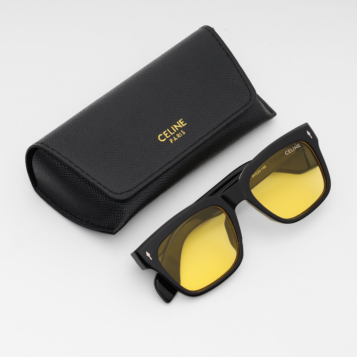 Celine Bold Yellow Lens  Sunglasses