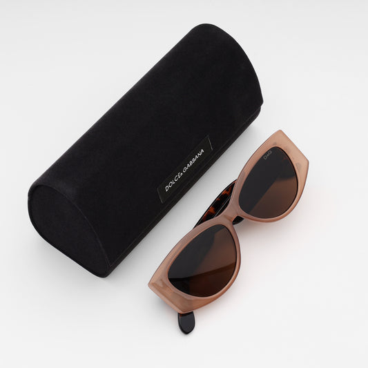 Mocha Tortoiseshell Cat-Eye Sunglasses