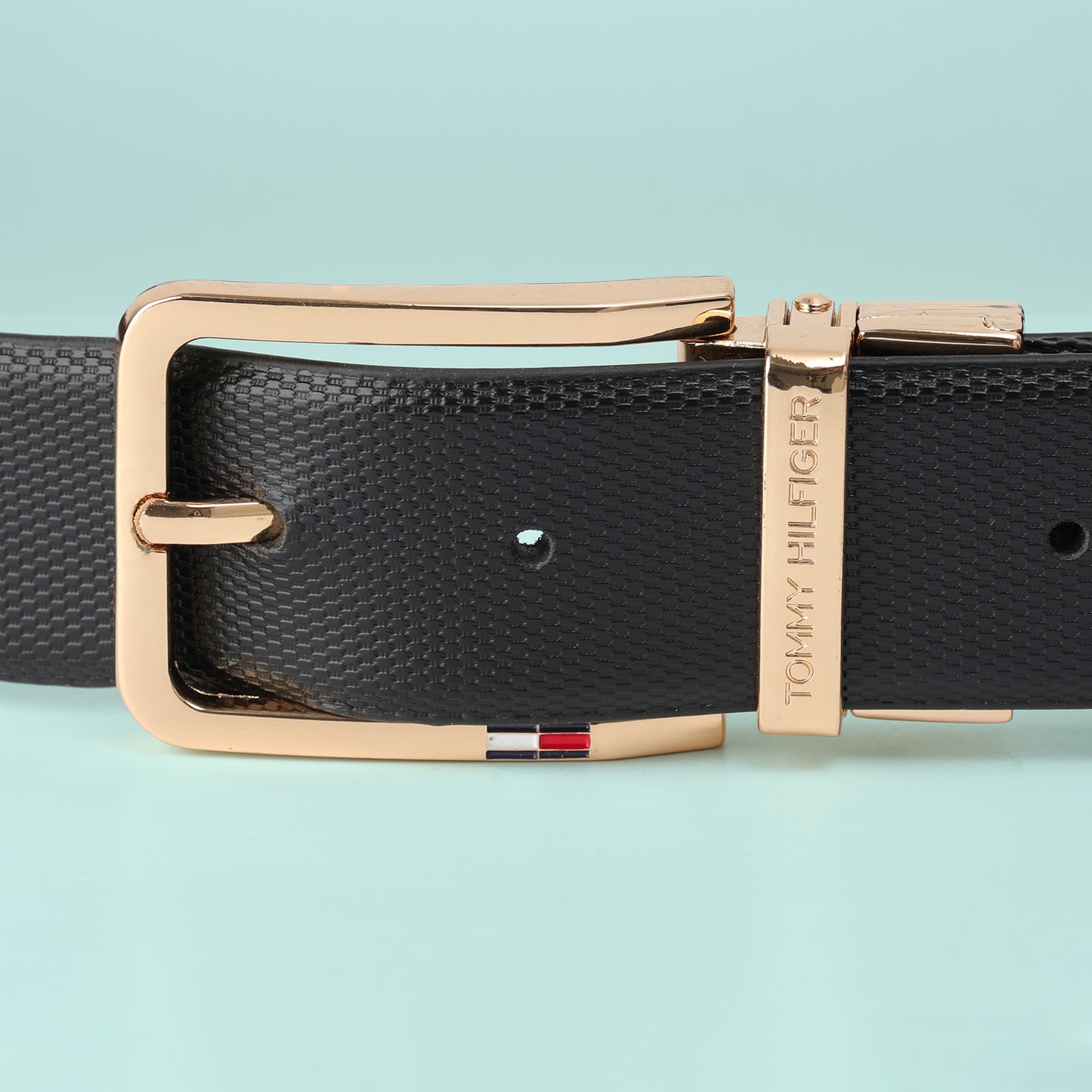 Rose-Gold Weave Statement Belt