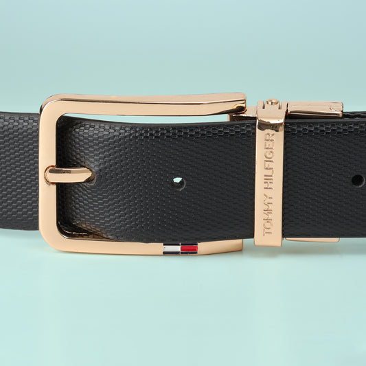 Rose-Gold Weave Statement Belt
