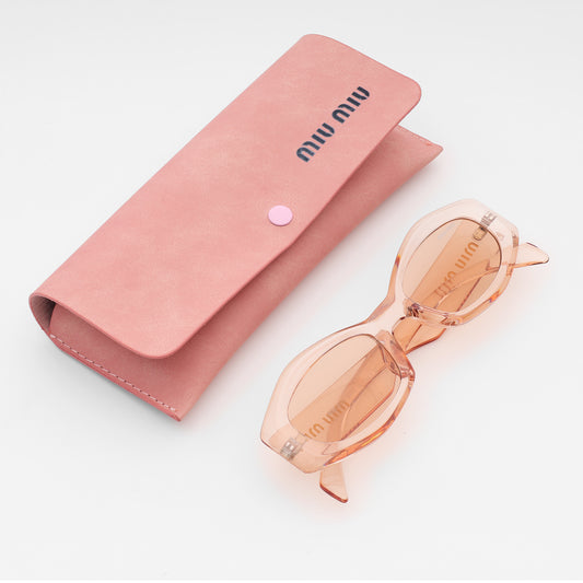 Quartz Transparent Oval Sunglasses