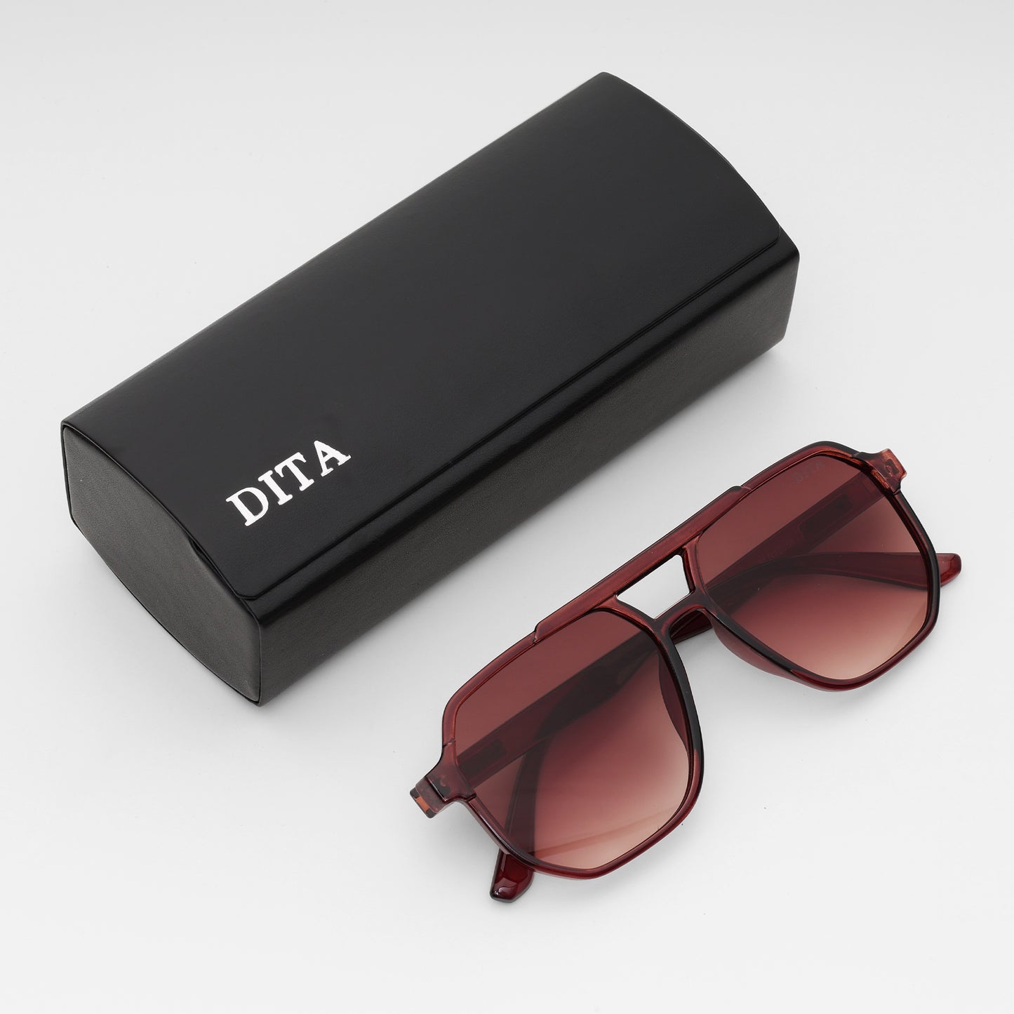 Crimson Fade Aviator Sunglasses