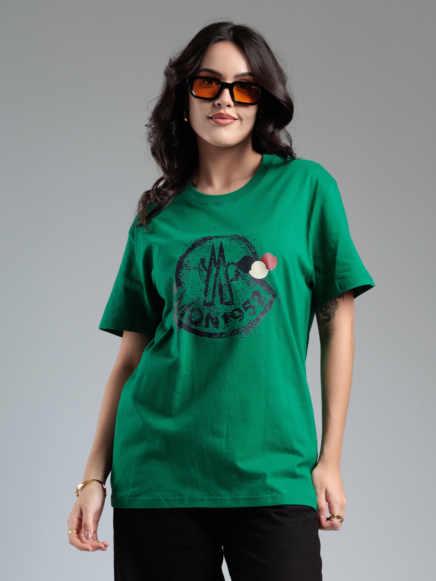 Emerald Alpine Appliqué T-Shirt