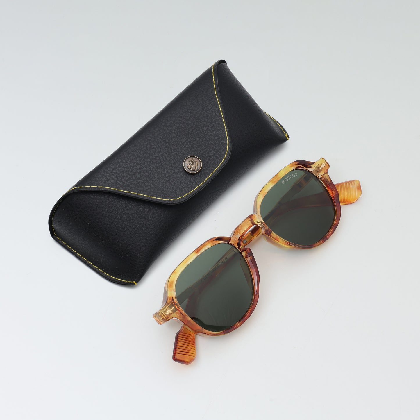 Amber Heritage Round Sunglasses