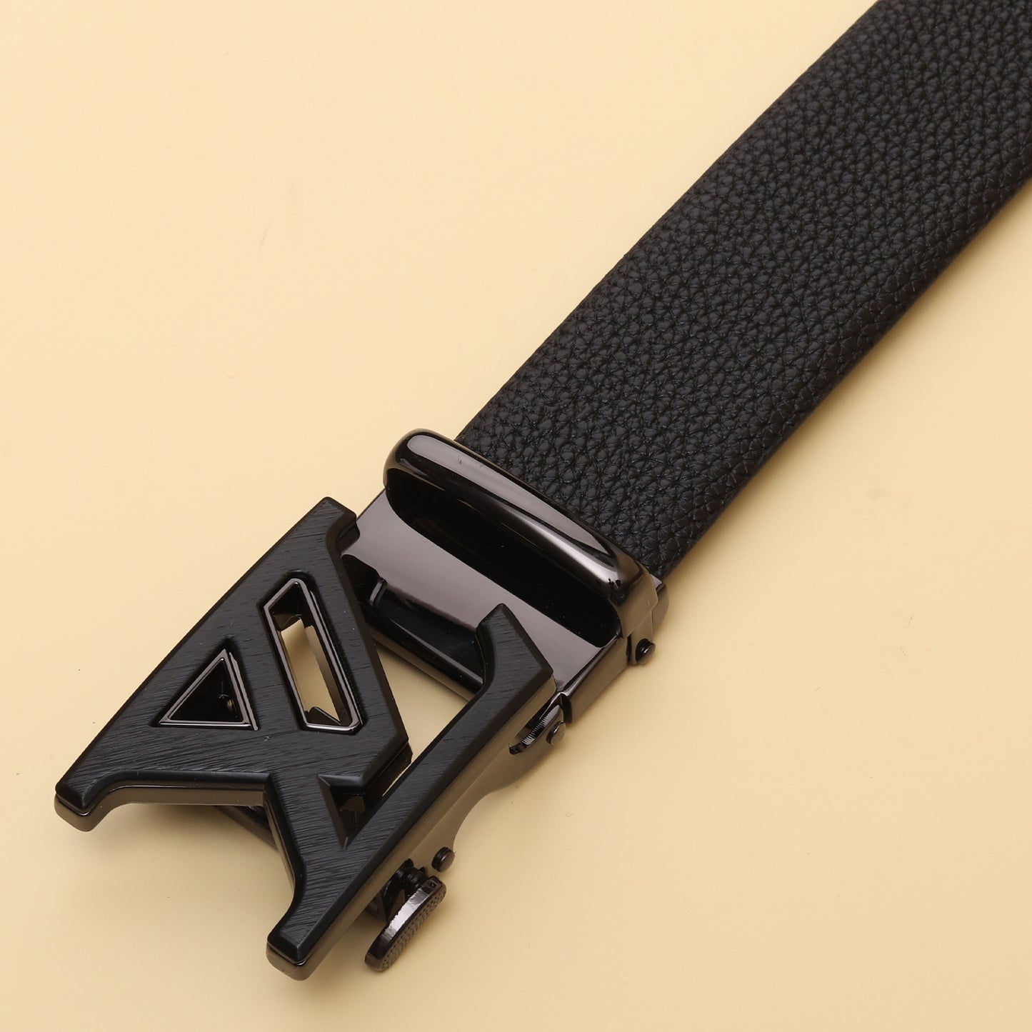 Black LV Buckle Belt