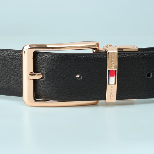 Executive Rose-Gold Buckle Belt