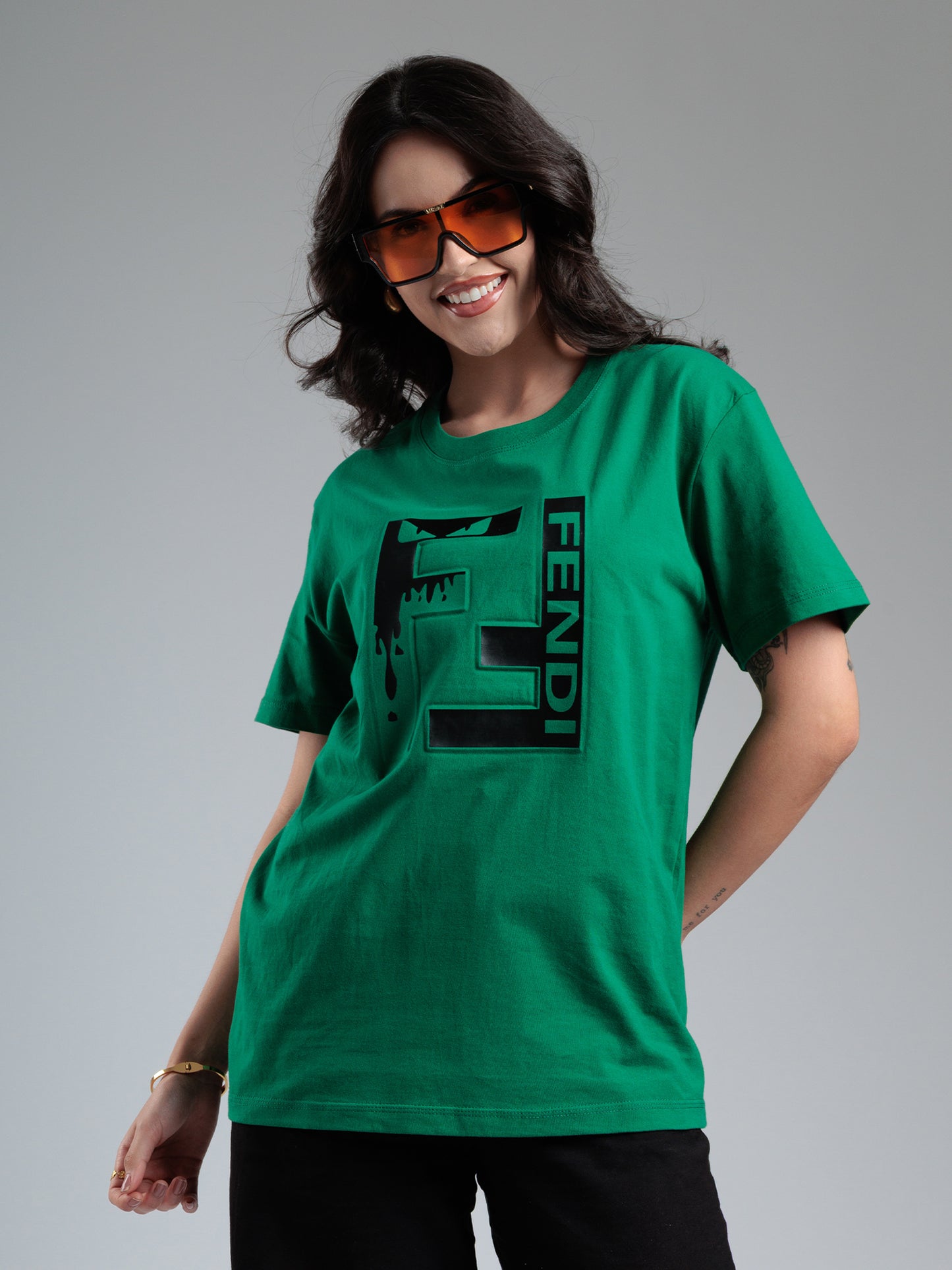 Emerald Statement Graphic T-Shirt