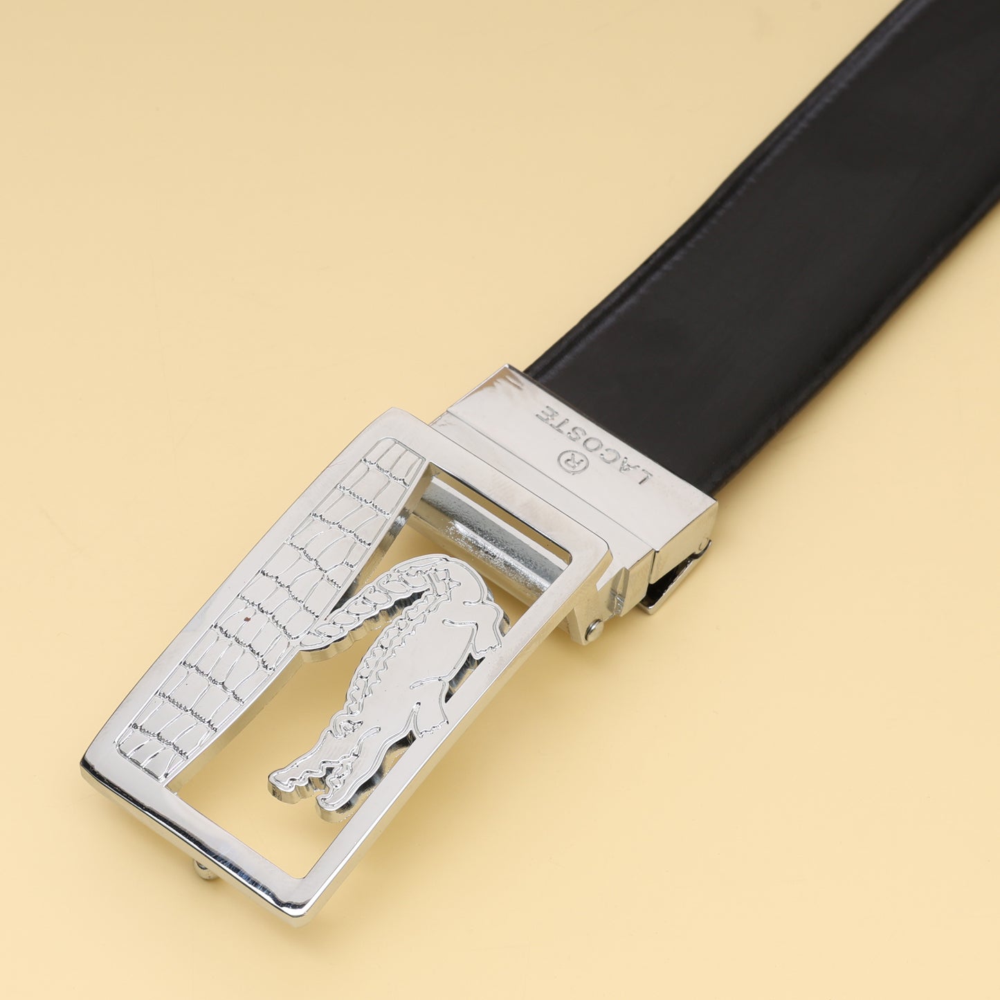 Silver Gator Statement Belt