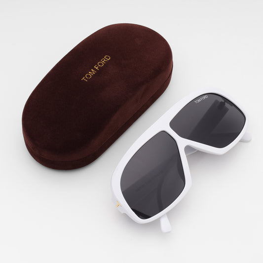 Optic White Shield Sunglasses