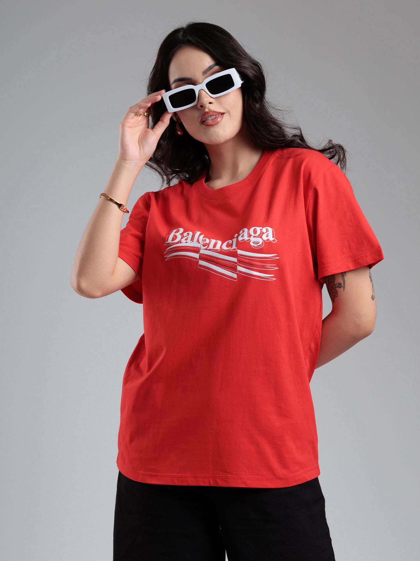 Crimson Statement Graphic T-Shirt