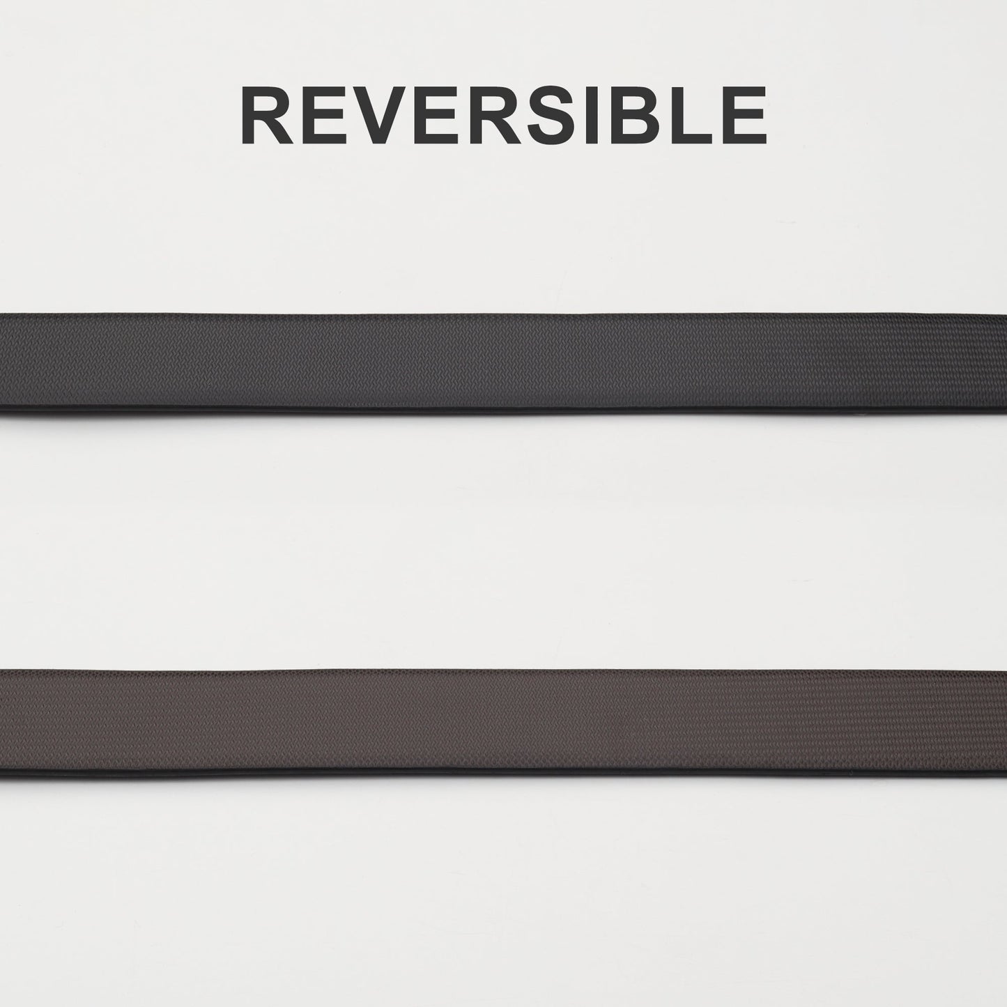 Graphite Reversible Leather Belt