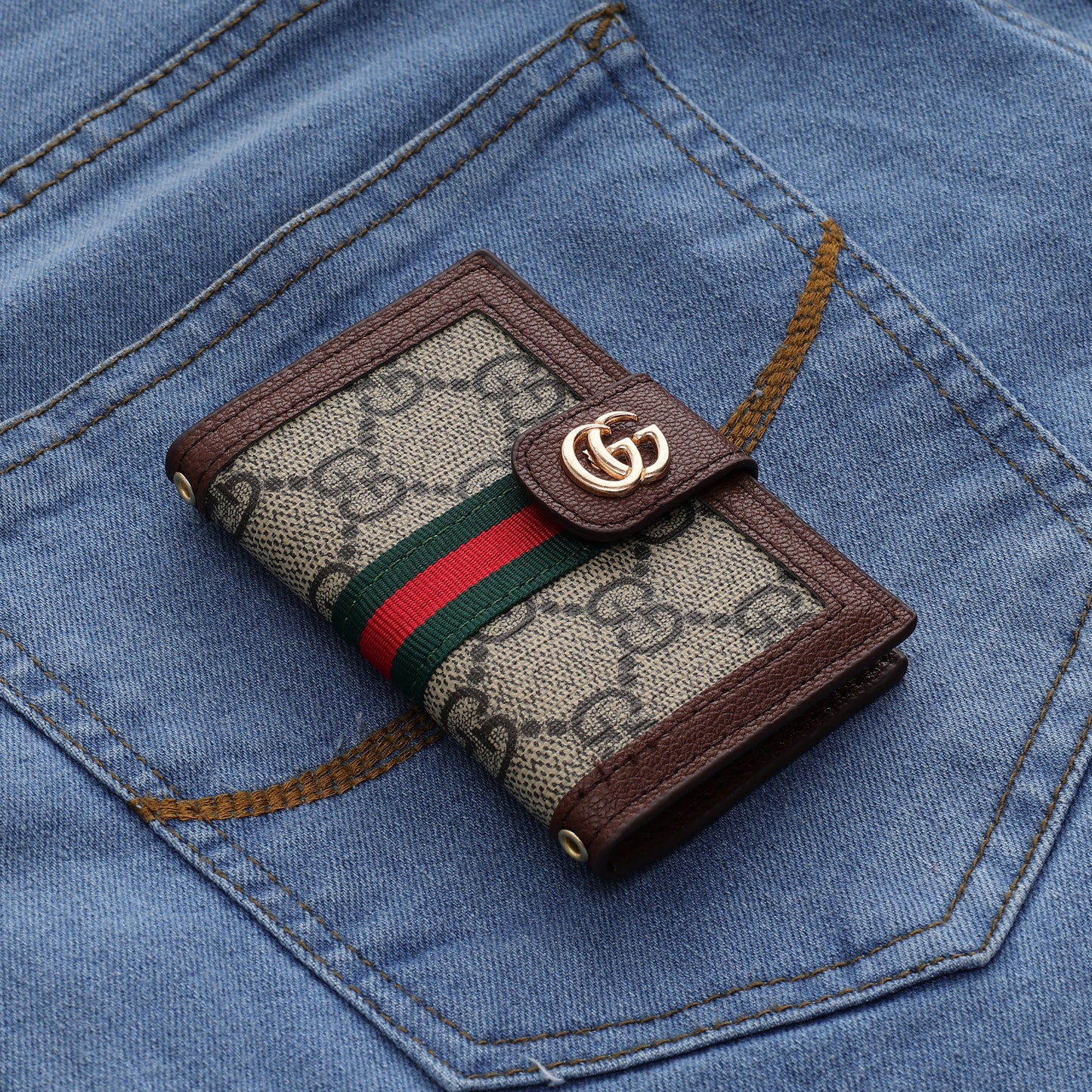 Heritage Stripe Long Card Wallet