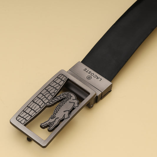 Crocodile Logo Buckle Belt