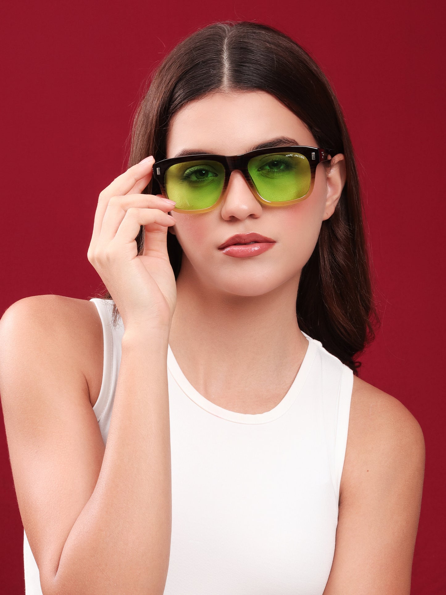Jacobs Neon Green Gradient Sunglasses