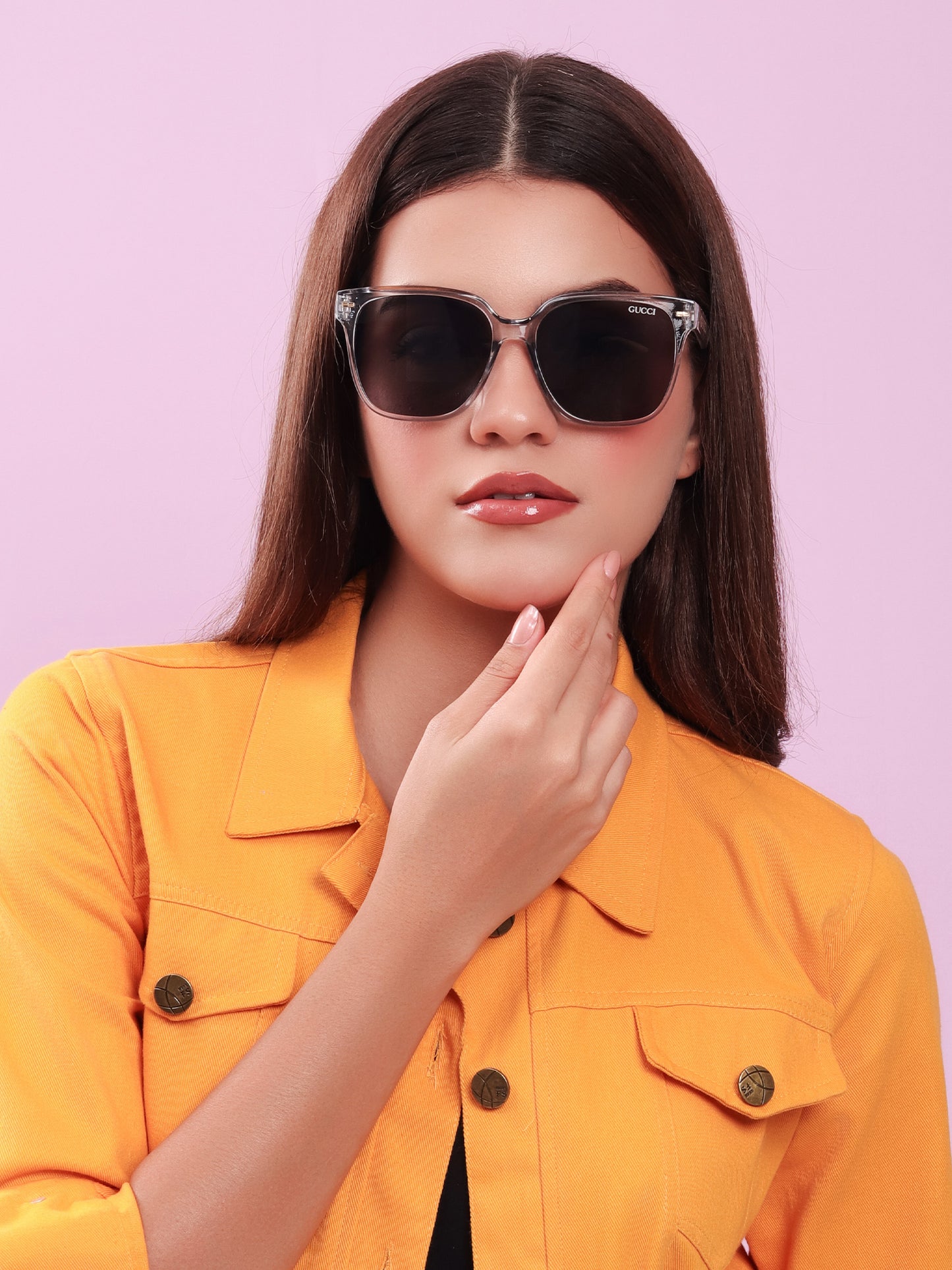 Heritage Square Sunglasses in Crystal Clear