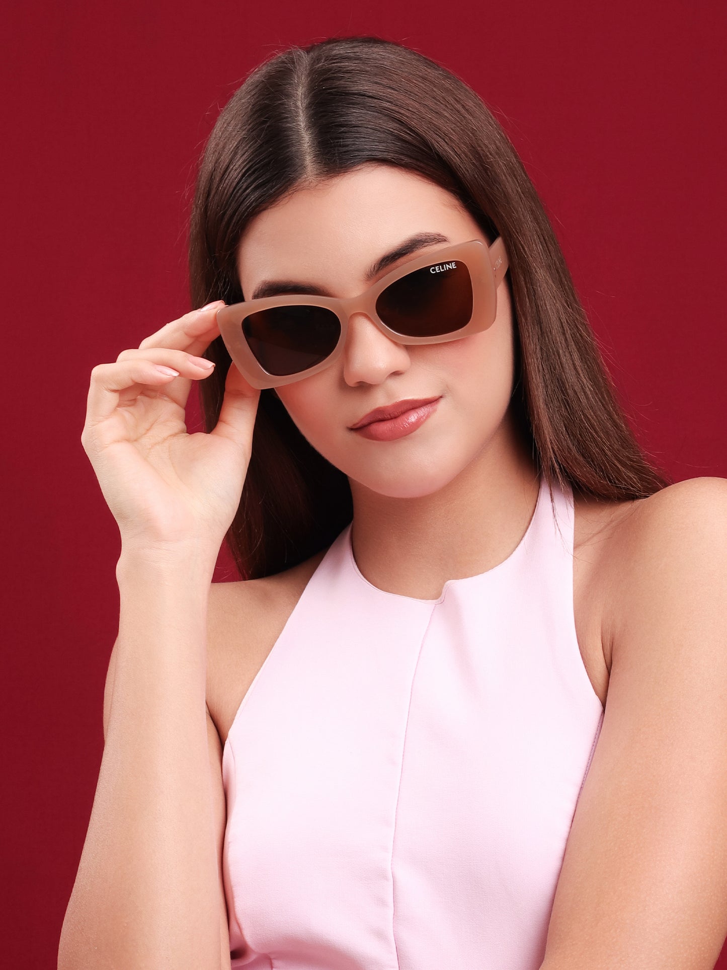 “Bare Harmony” Cat-Eye Sunglasses