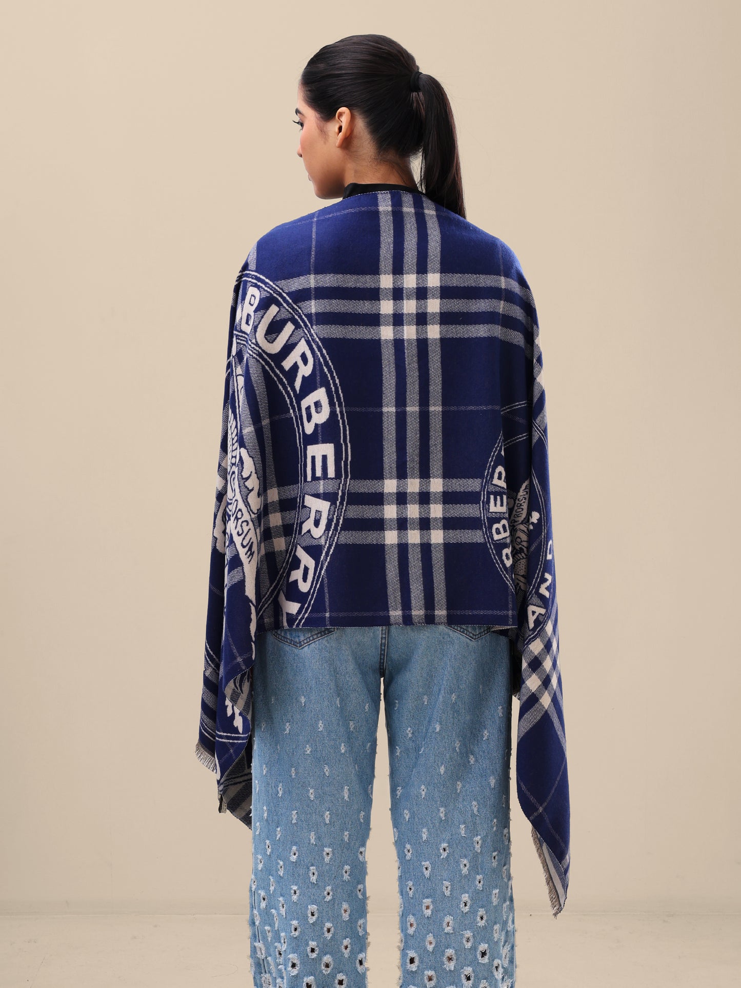 Midnight Check Classic Scarf