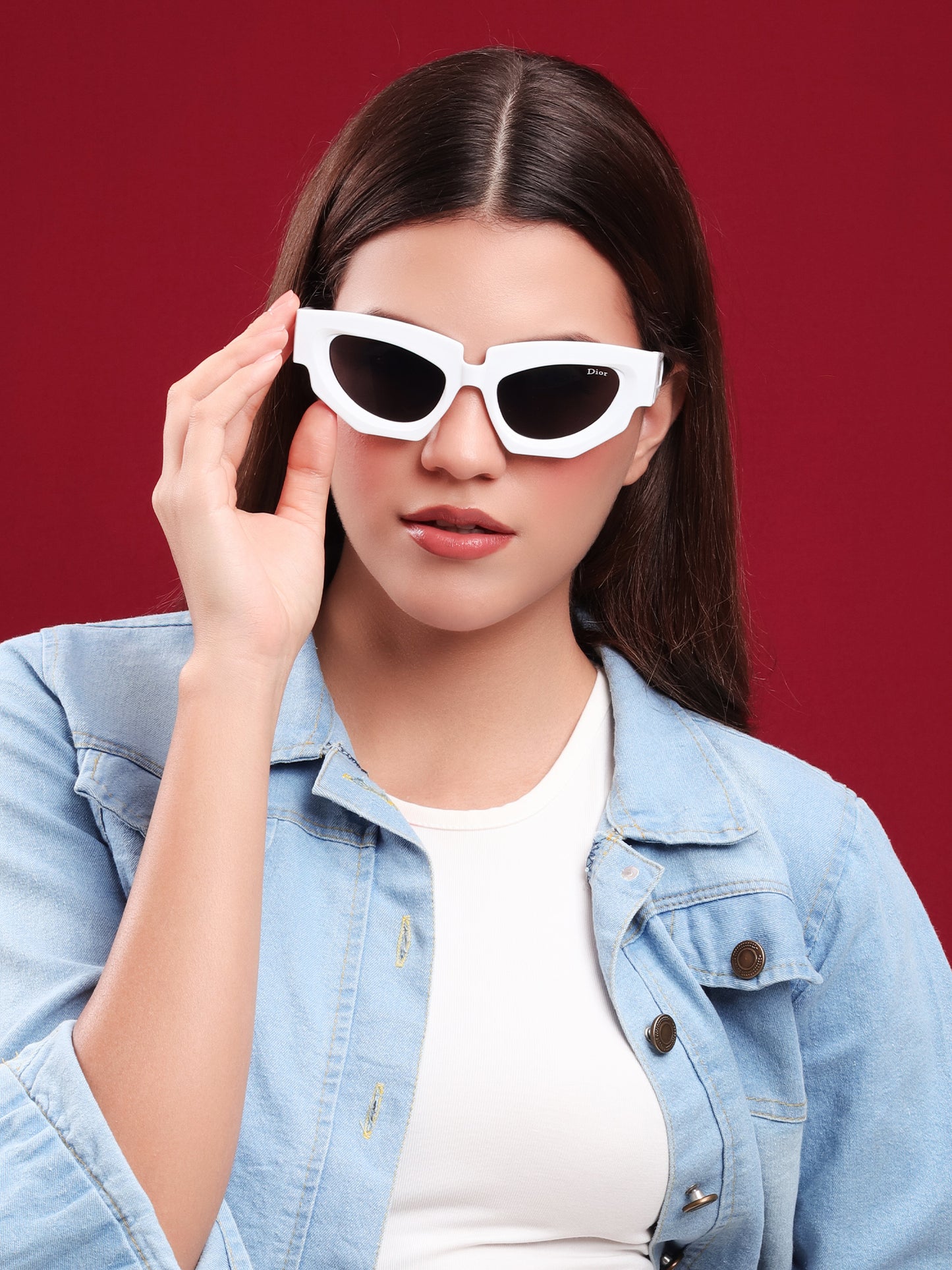 “Blanc Edition” Cat-Eye Sunglasses