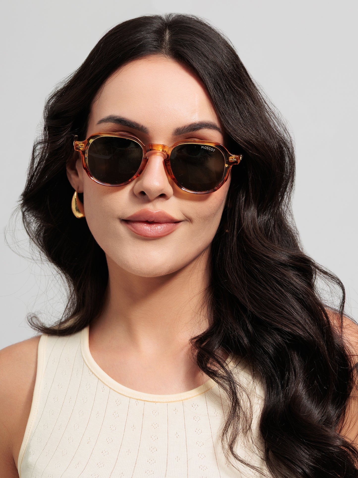 Amber Heritage Round Sunglasses