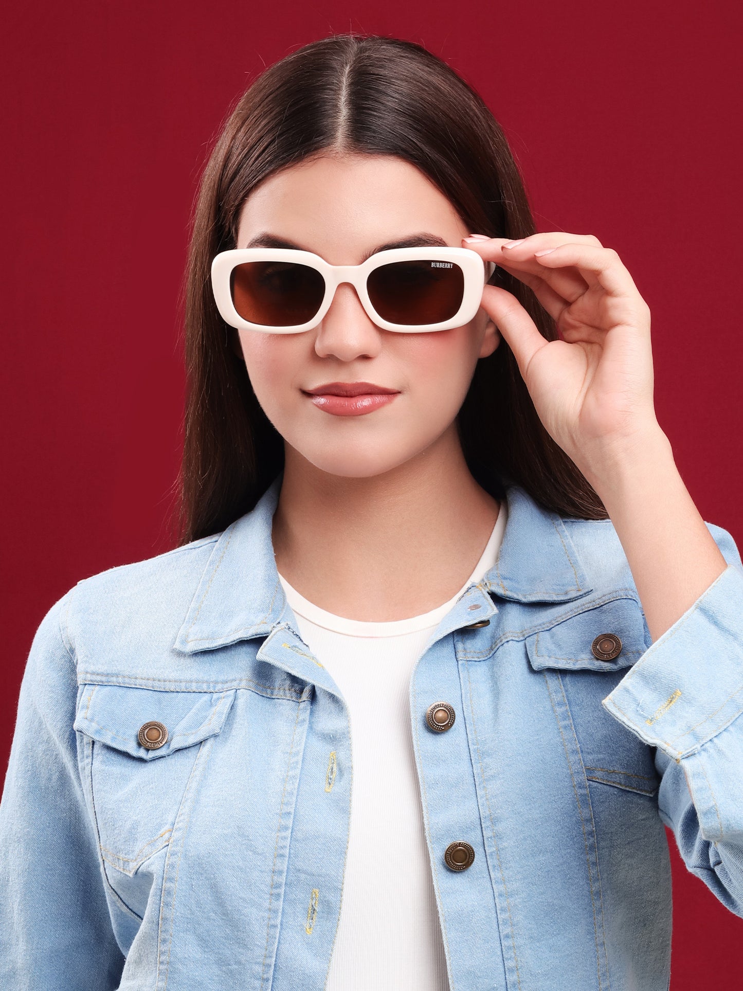 Classic Rectangular Sunglasses by Burberry