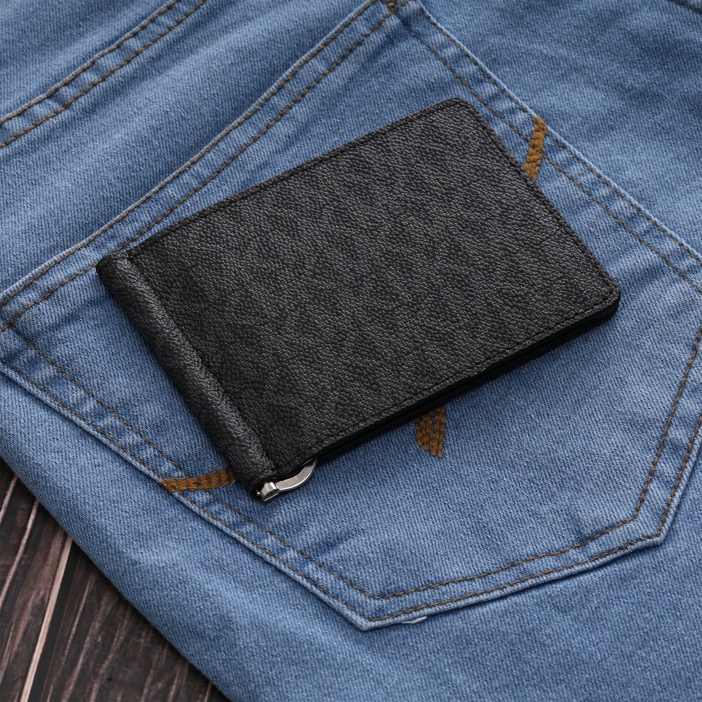 Kors Signature Black Leather Wallet