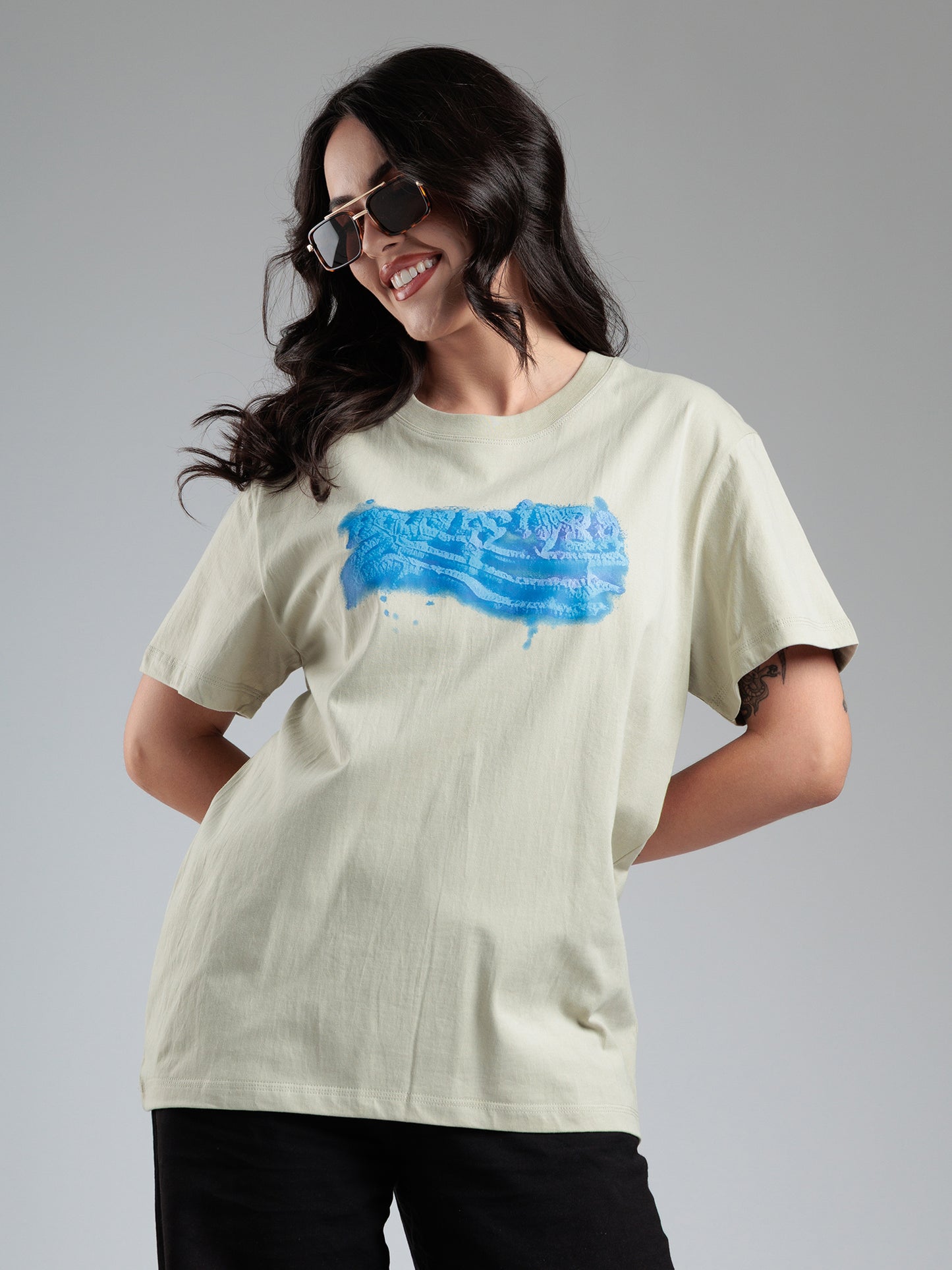 Sandstone Bluewave Graphic T-Shirt