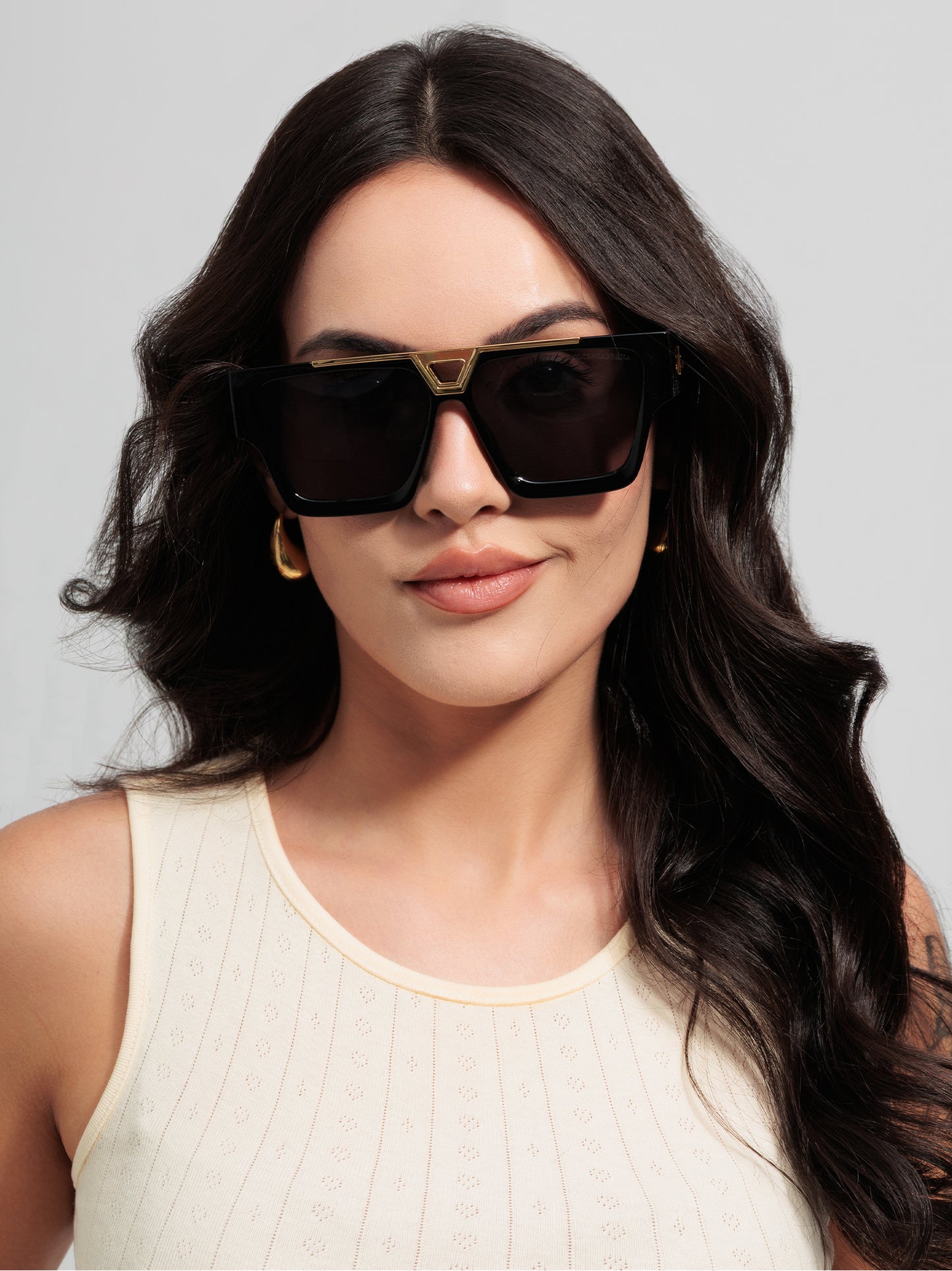 Noir Oversized Gradient Sunglasses