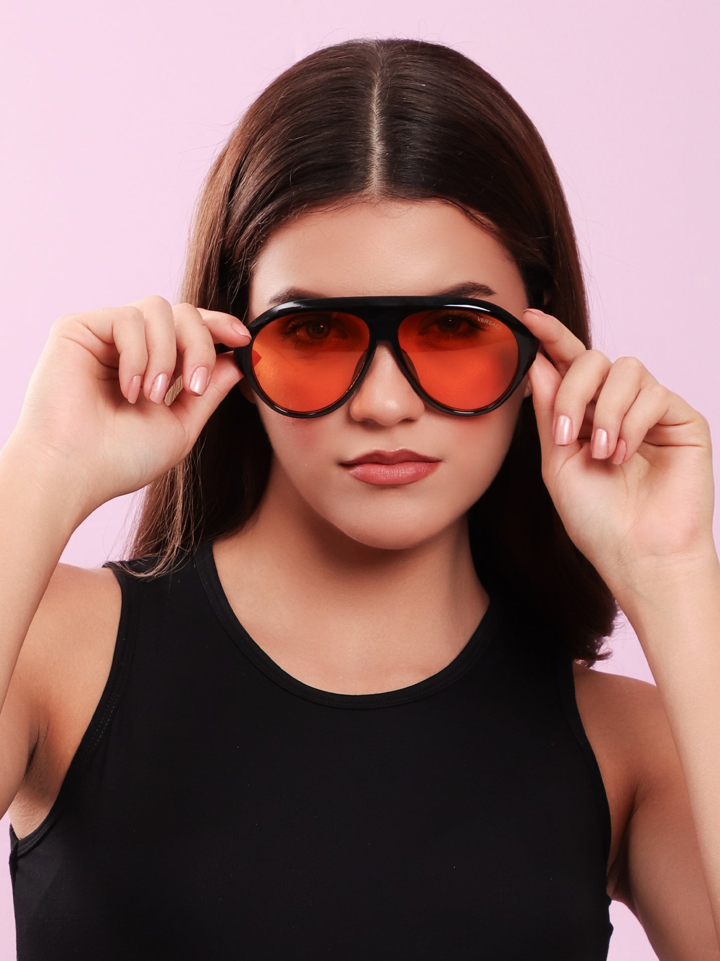 Amber Lens Shield Sunglasses