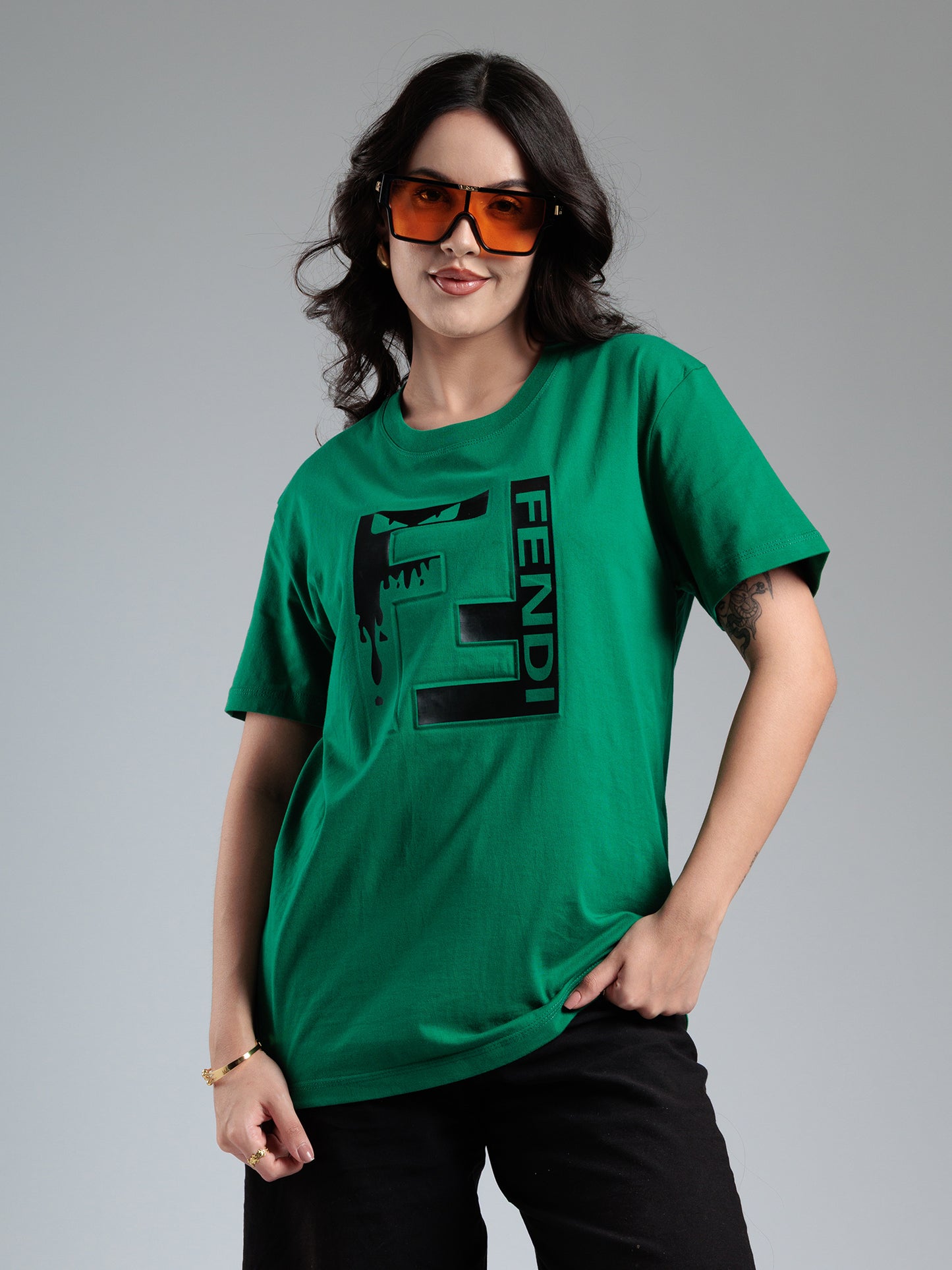 Emerald Statement Graphic T-Shirt