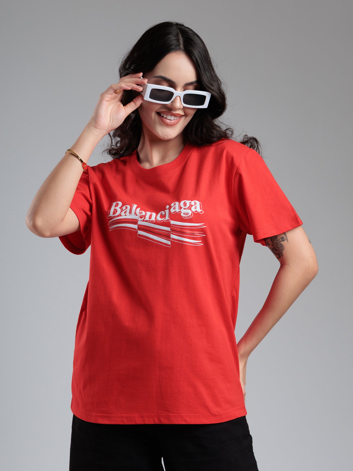 Crimson Statement Graphic T-Shirt
