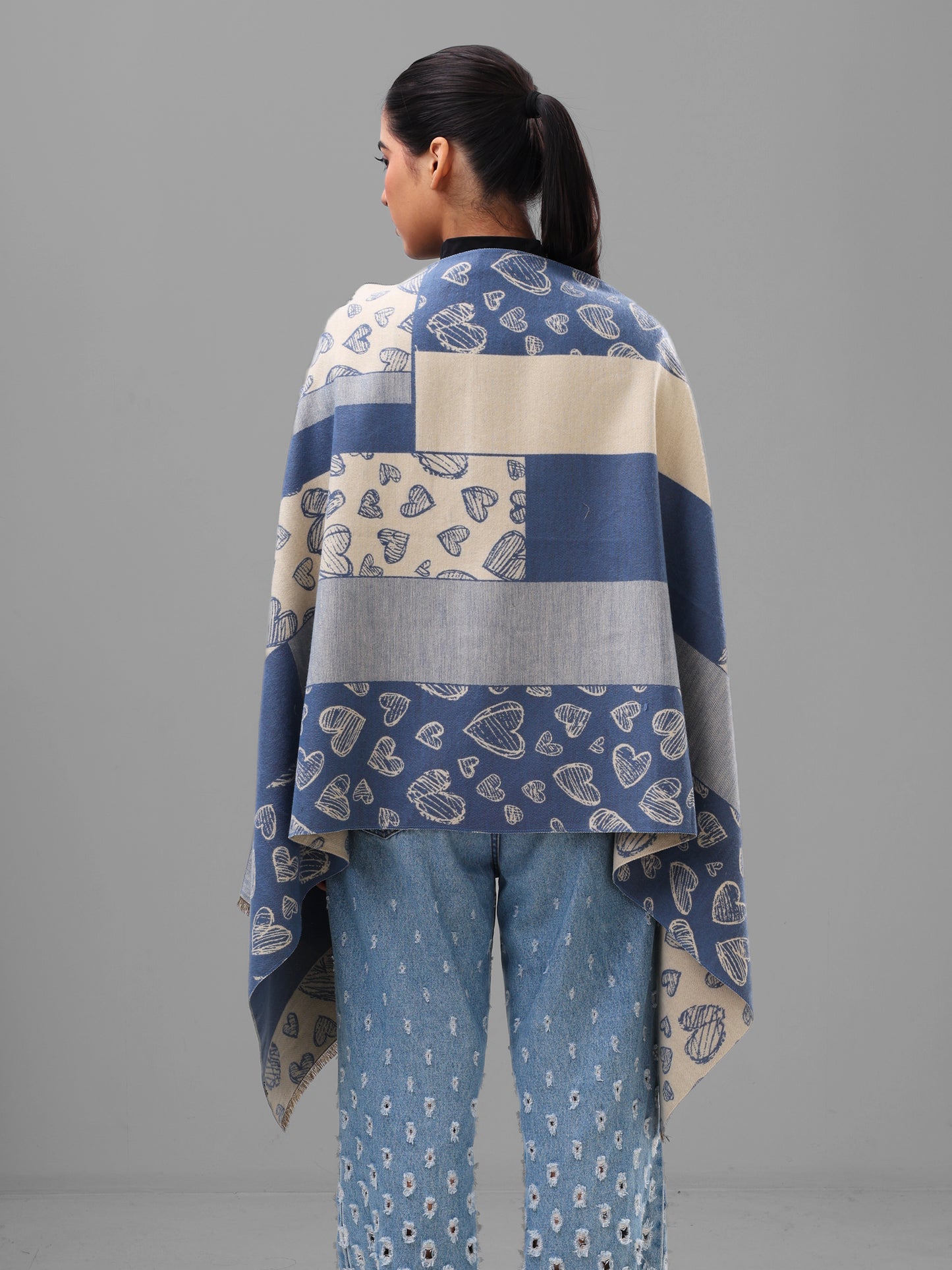 Soft Heartline Knit Scarf