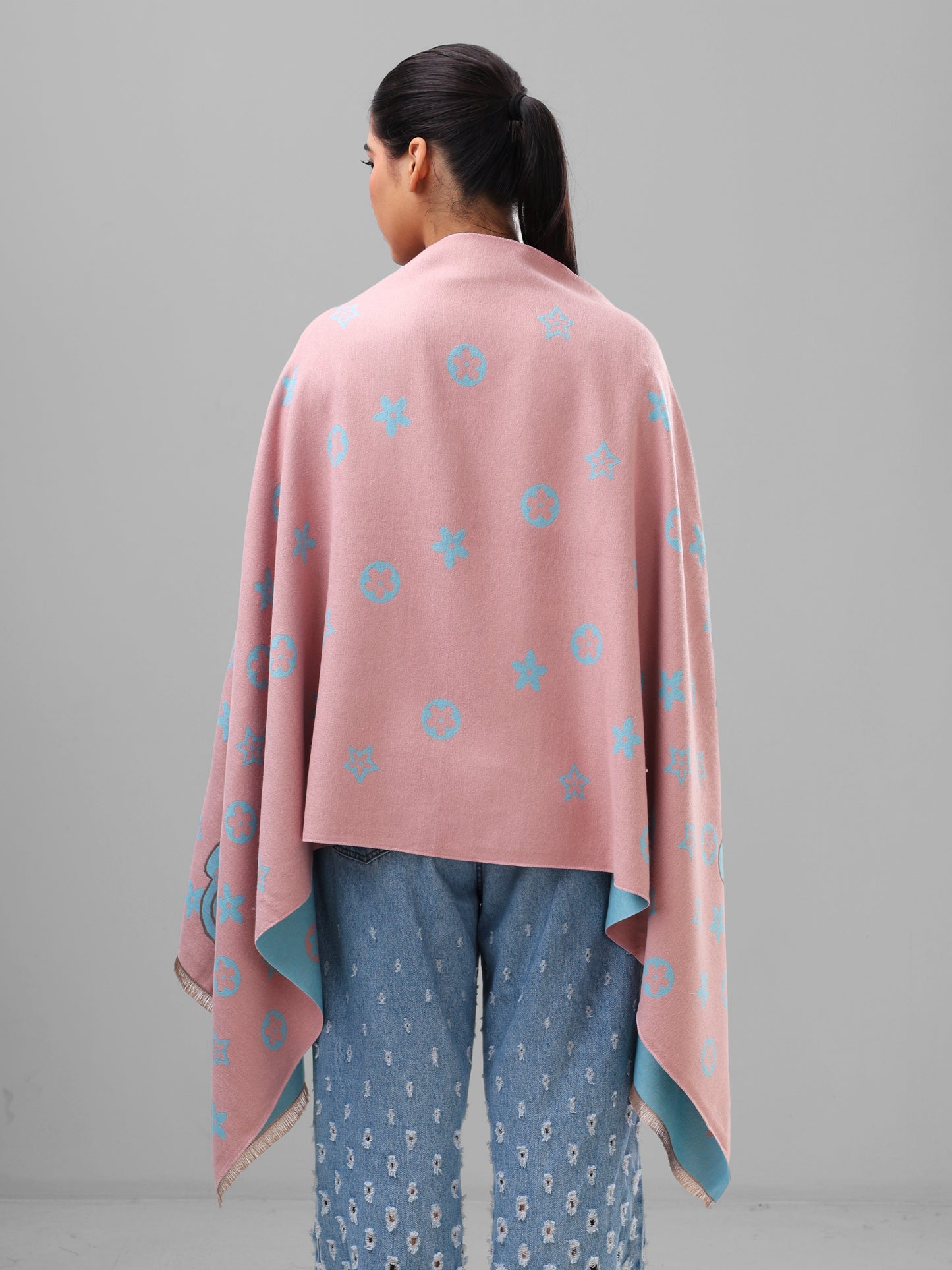 Blush Sky Monogram Wrap