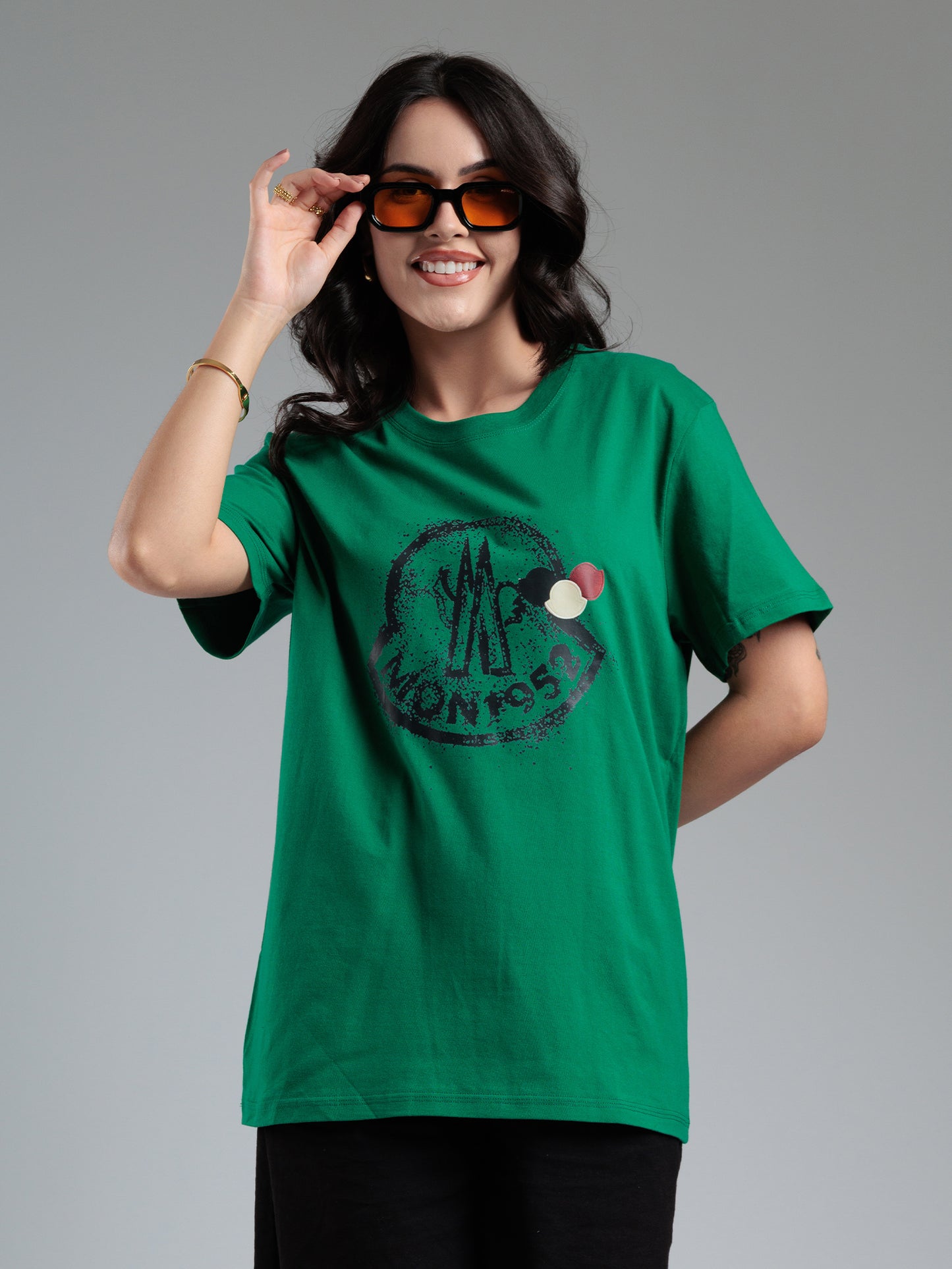 Emerald Alpine Appliqué T-Shirt