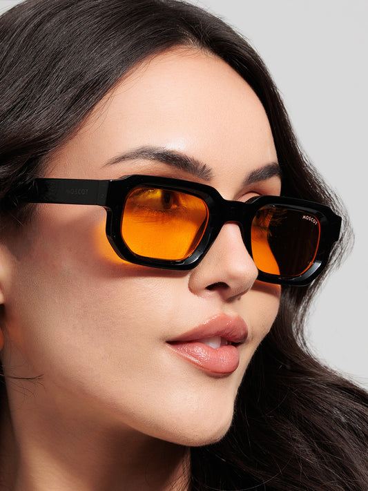 Amber Afterglow Statement Sunglasses