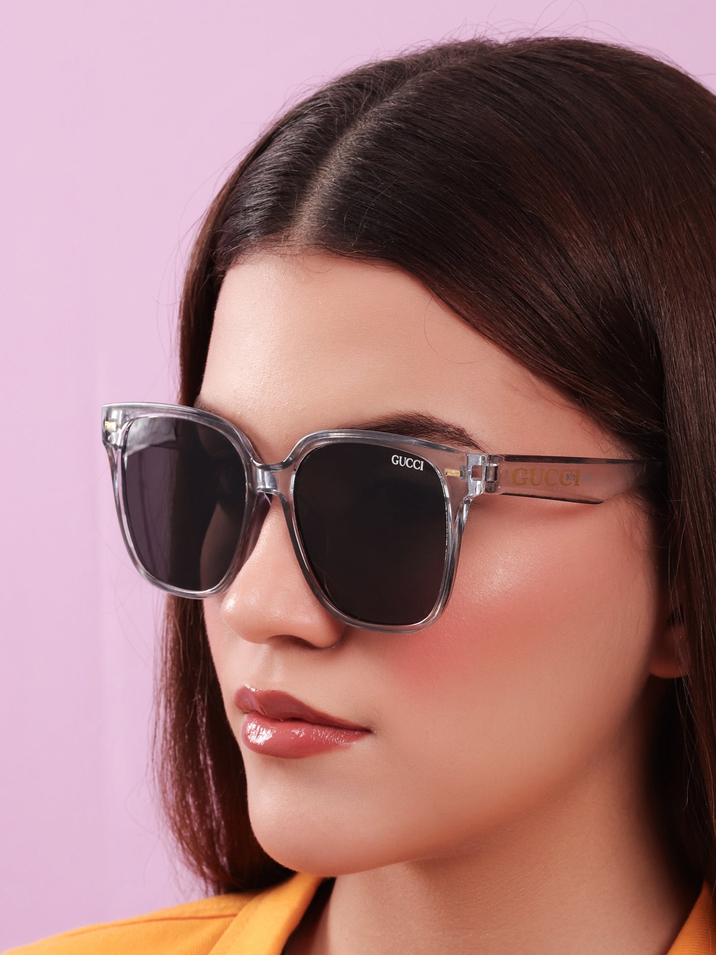 Heritage Square Sunglasses in Crystal Clear