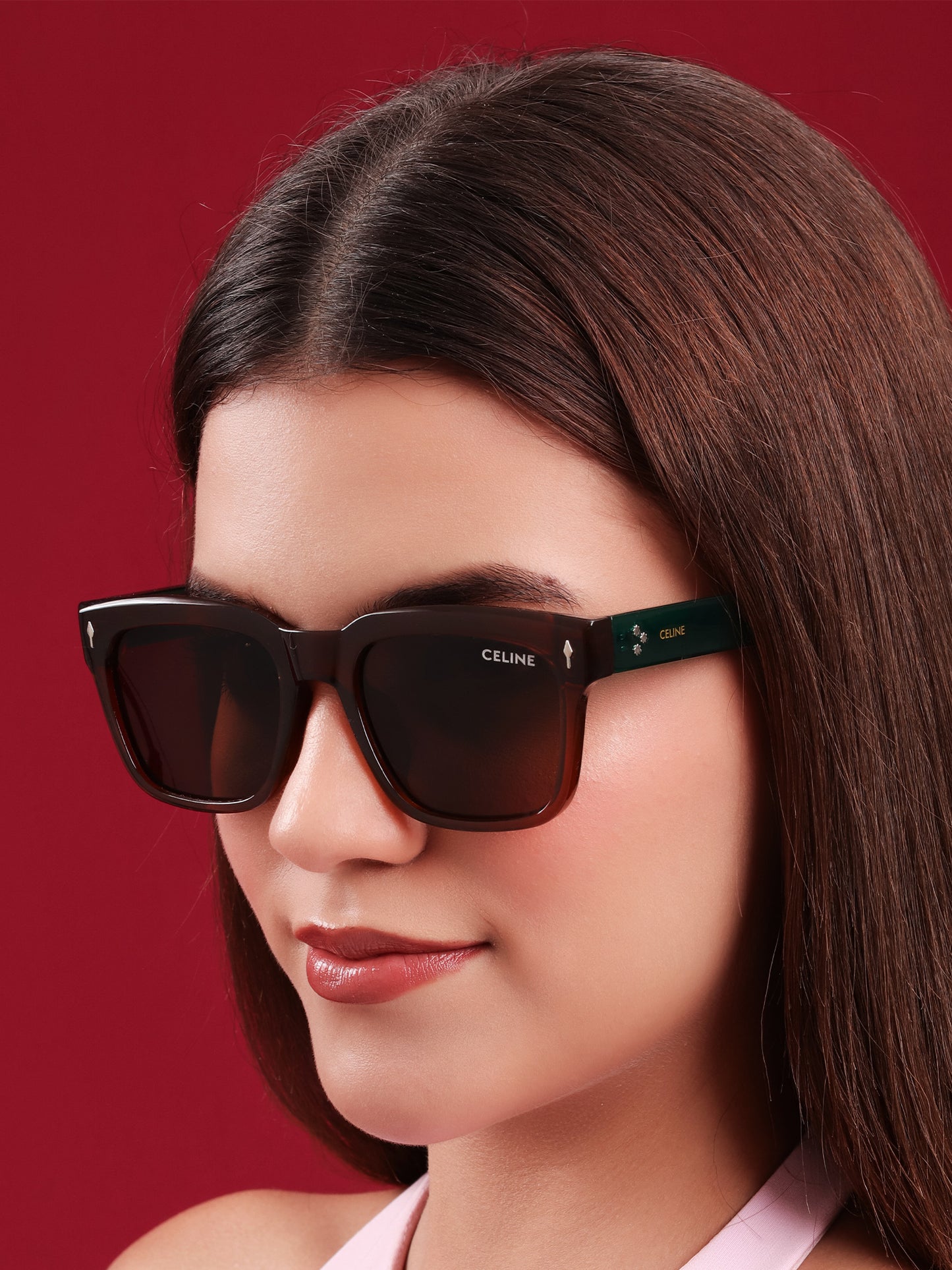 Paris Havana-Green Statement Sunglasses
