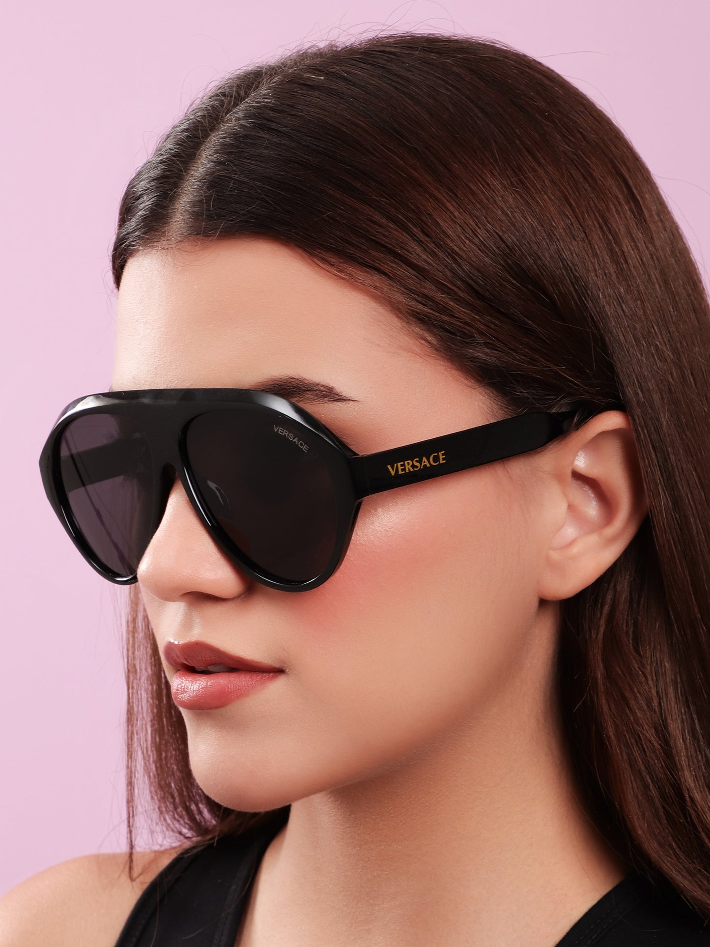 Eclipse Black Shield Sunglasses