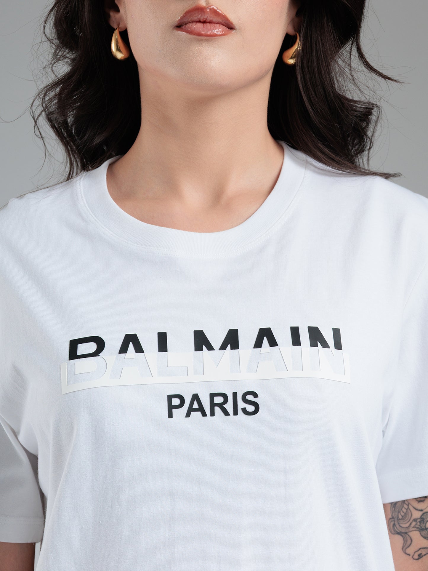 Ivory Layered Wordmark T-Shirt