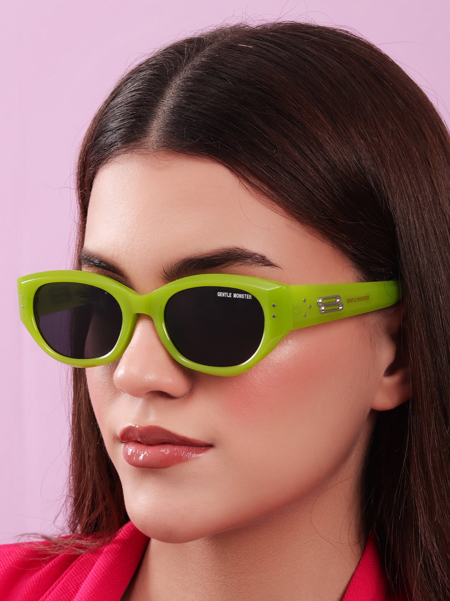 Neon Green Cat-Eye Sunglasses