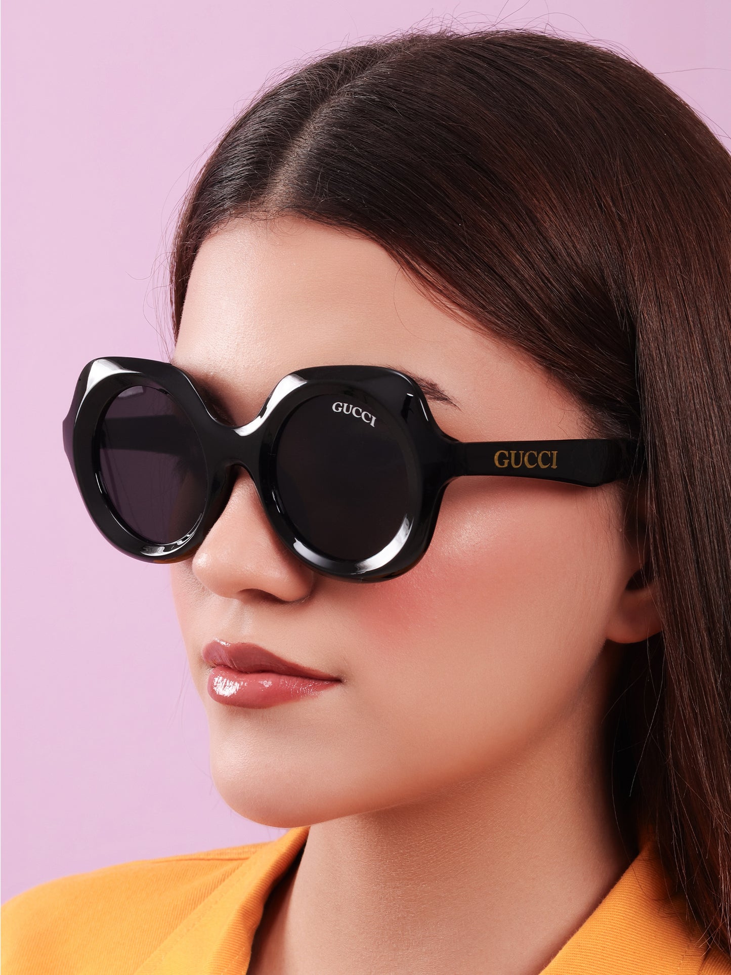 Retro Round Black Sunglasses