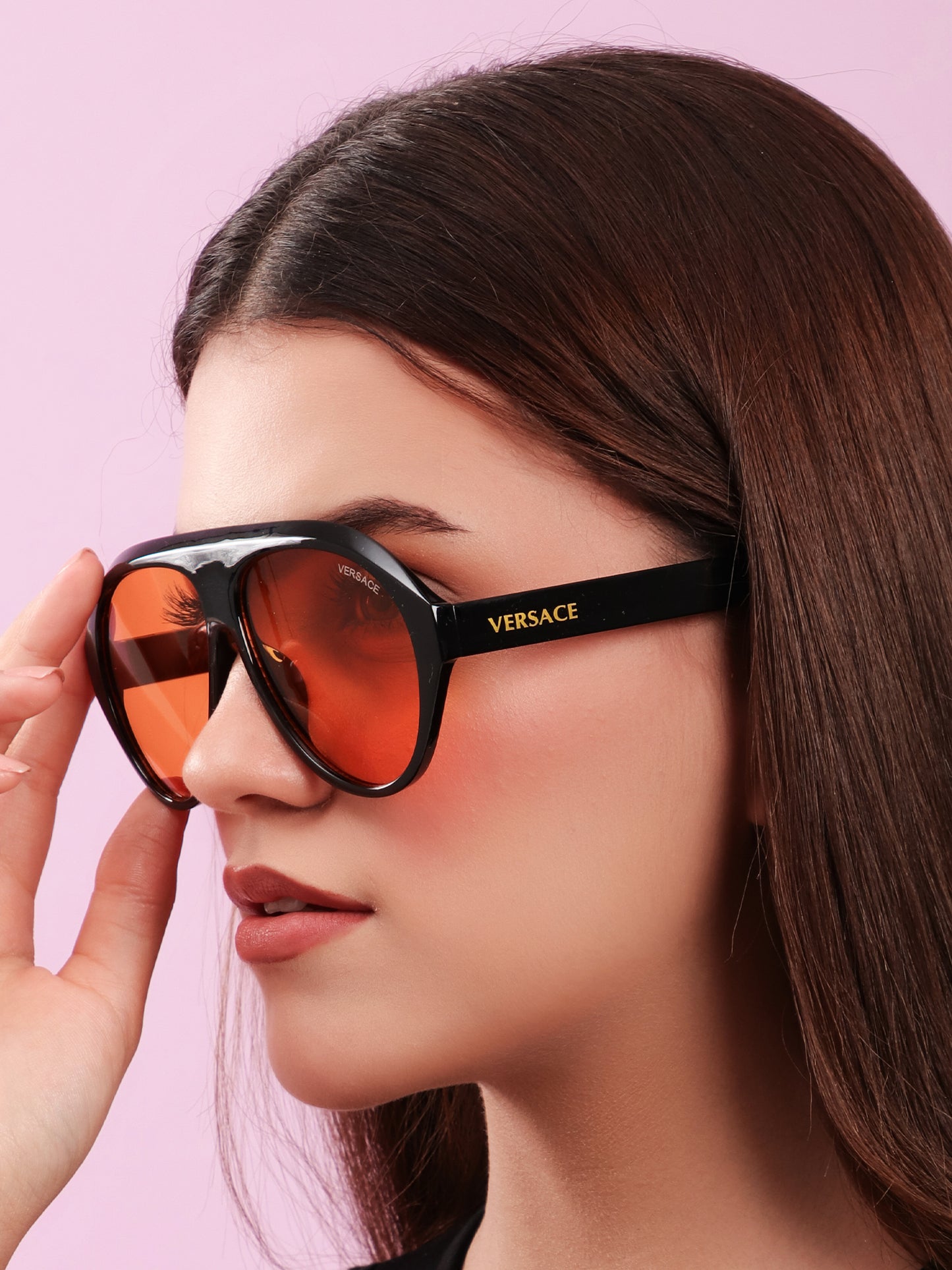 Amber Lens Shield Sunglasses