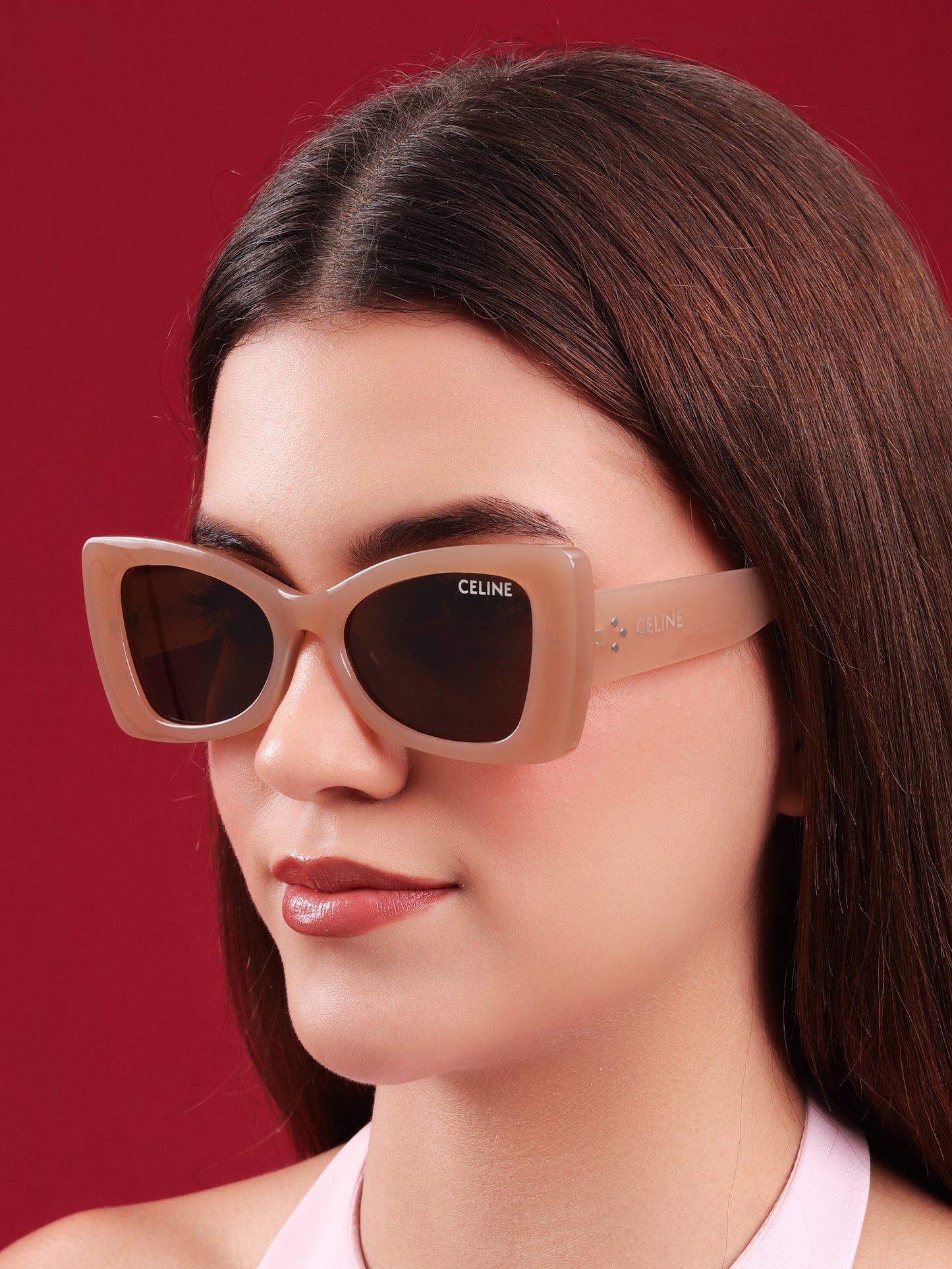 “Bare Harmony” Cat-Eye Sunglasses