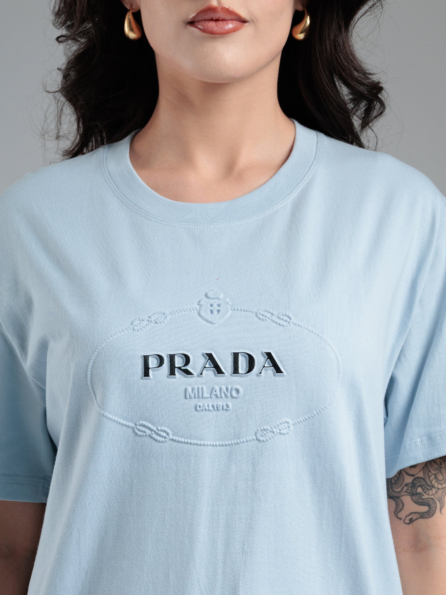 Powder Blue Tonal Emblem T-Shirt