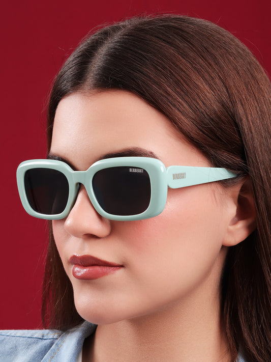Burberry Mint Charm Rectangular Sunglasses