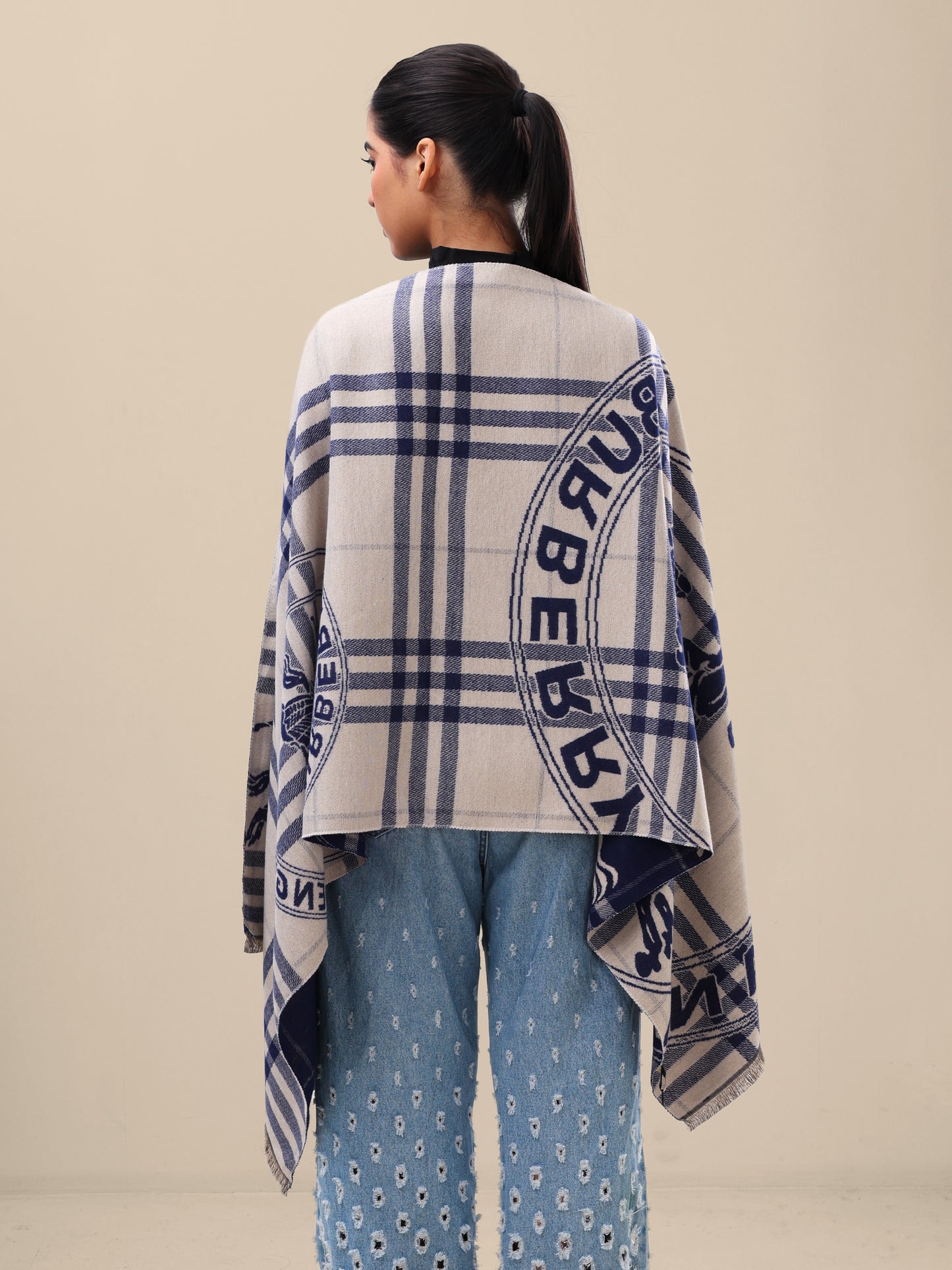 Midnight Check Classic Scarf