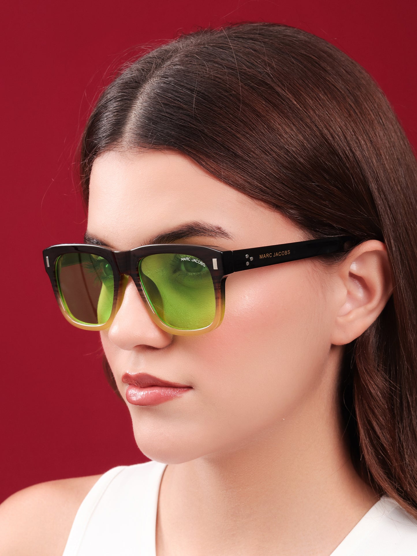 Jacobs Neon Green Gradient Sunglasses